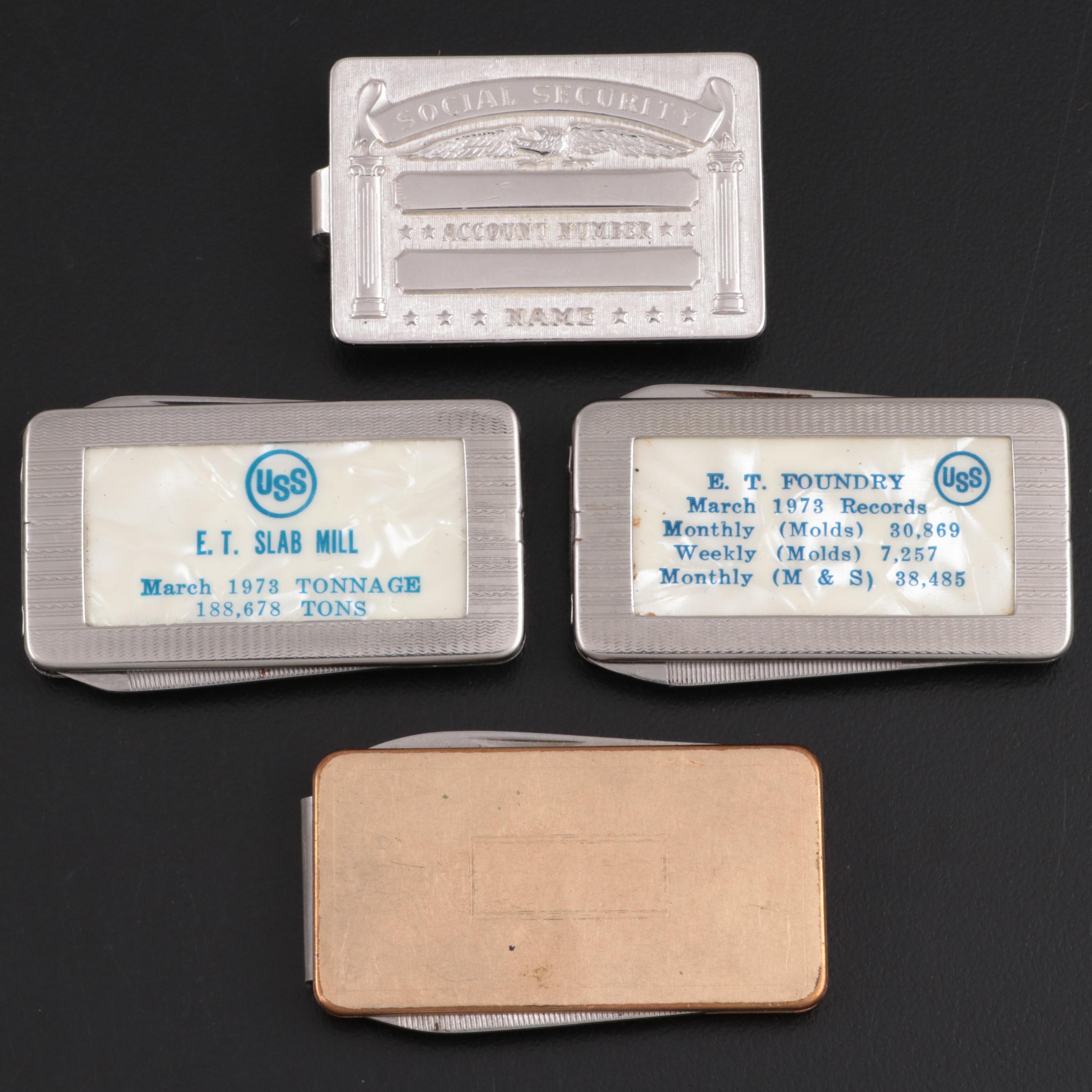 Anson Social Security Money Clip with Other Metal Money Clips Pocket Knives