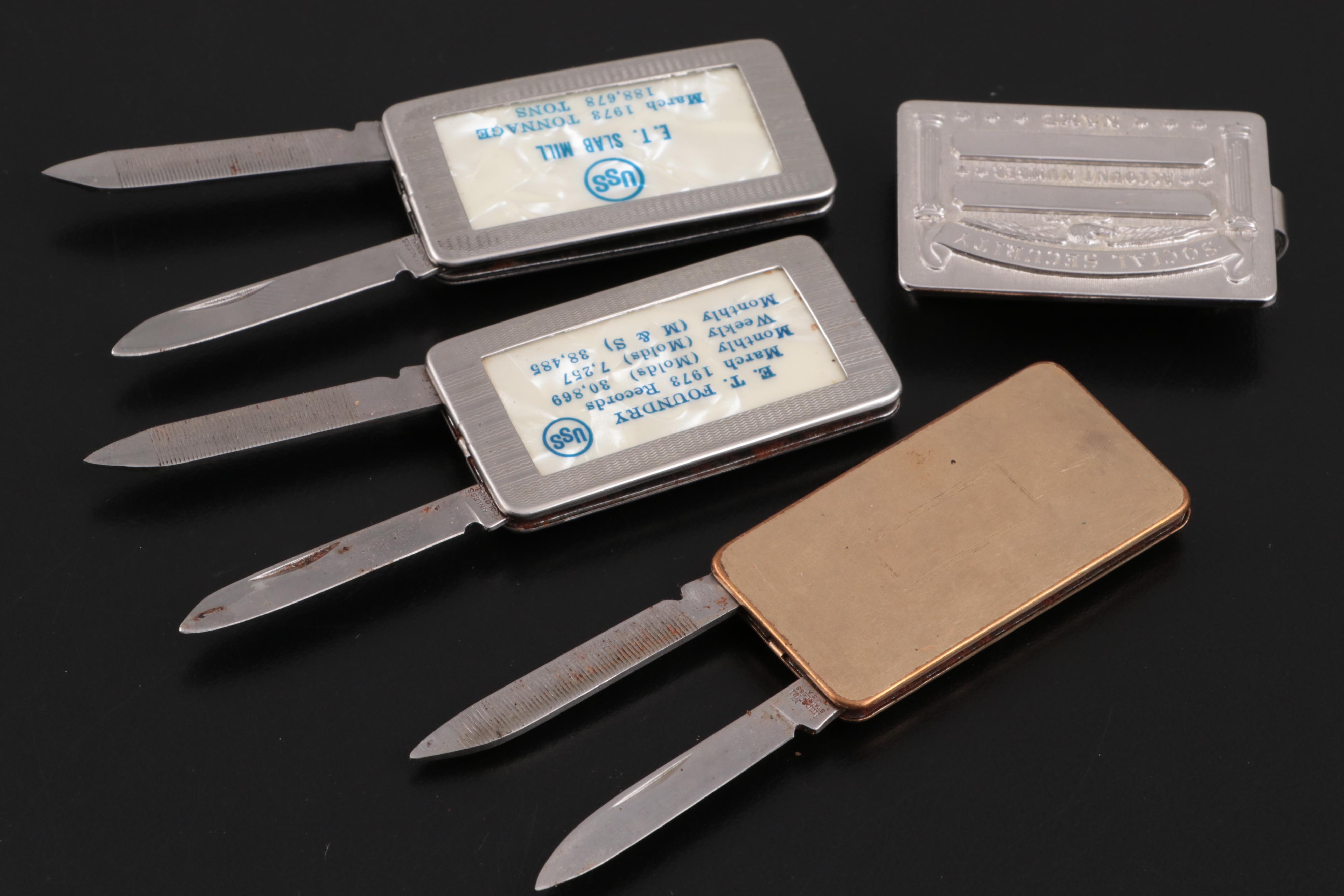 Anson Social Security Money Clip with Other Metal Money Clips Pocket Knives