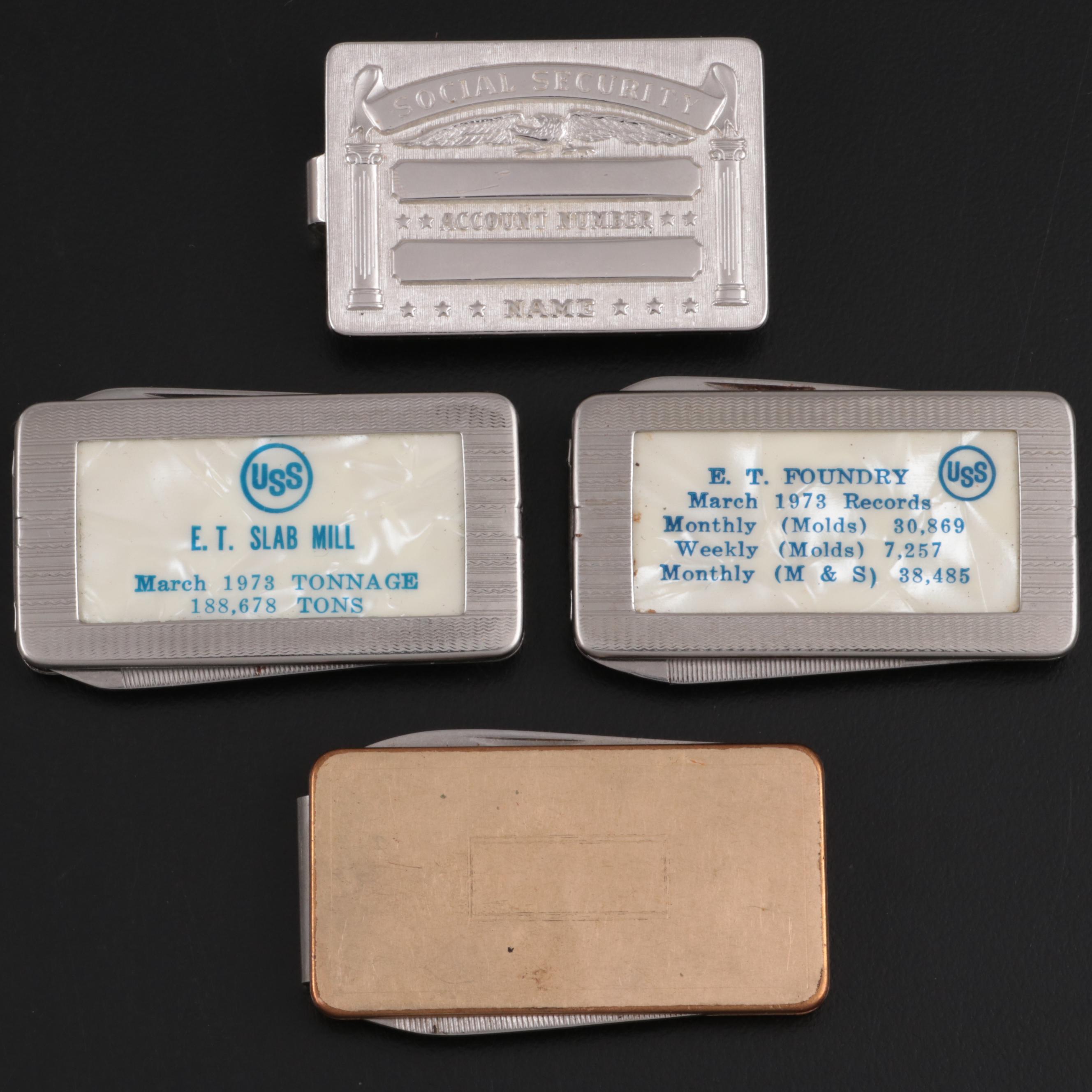 Anson Social Security Money Clip with Other Metal Money Clips Pocket Knives