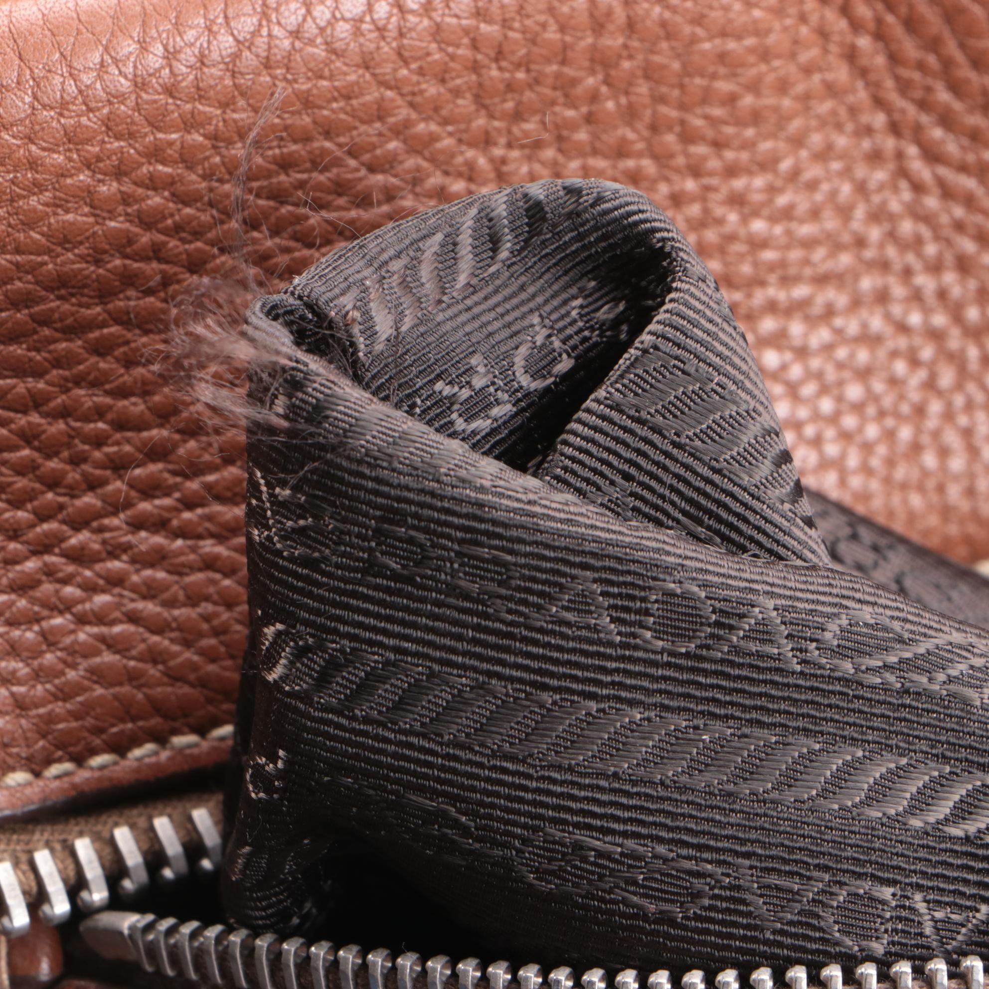 Prada Bauletto Bag BR3091 in Nocciolo Vitello Daino Print Leather