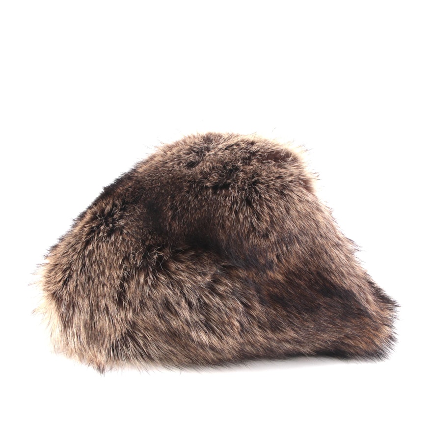 Vincent and Bill Raccoon Fur Casque Hat