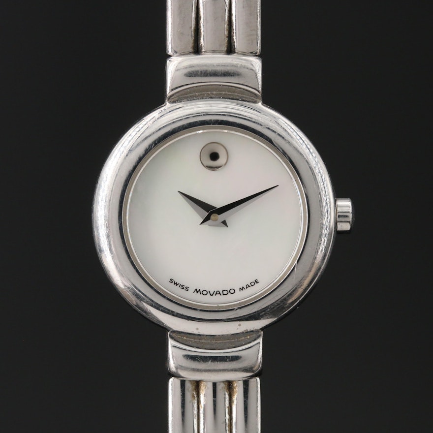 Movado Mother of Pearl Dial "Museum Piece" Wristwatch