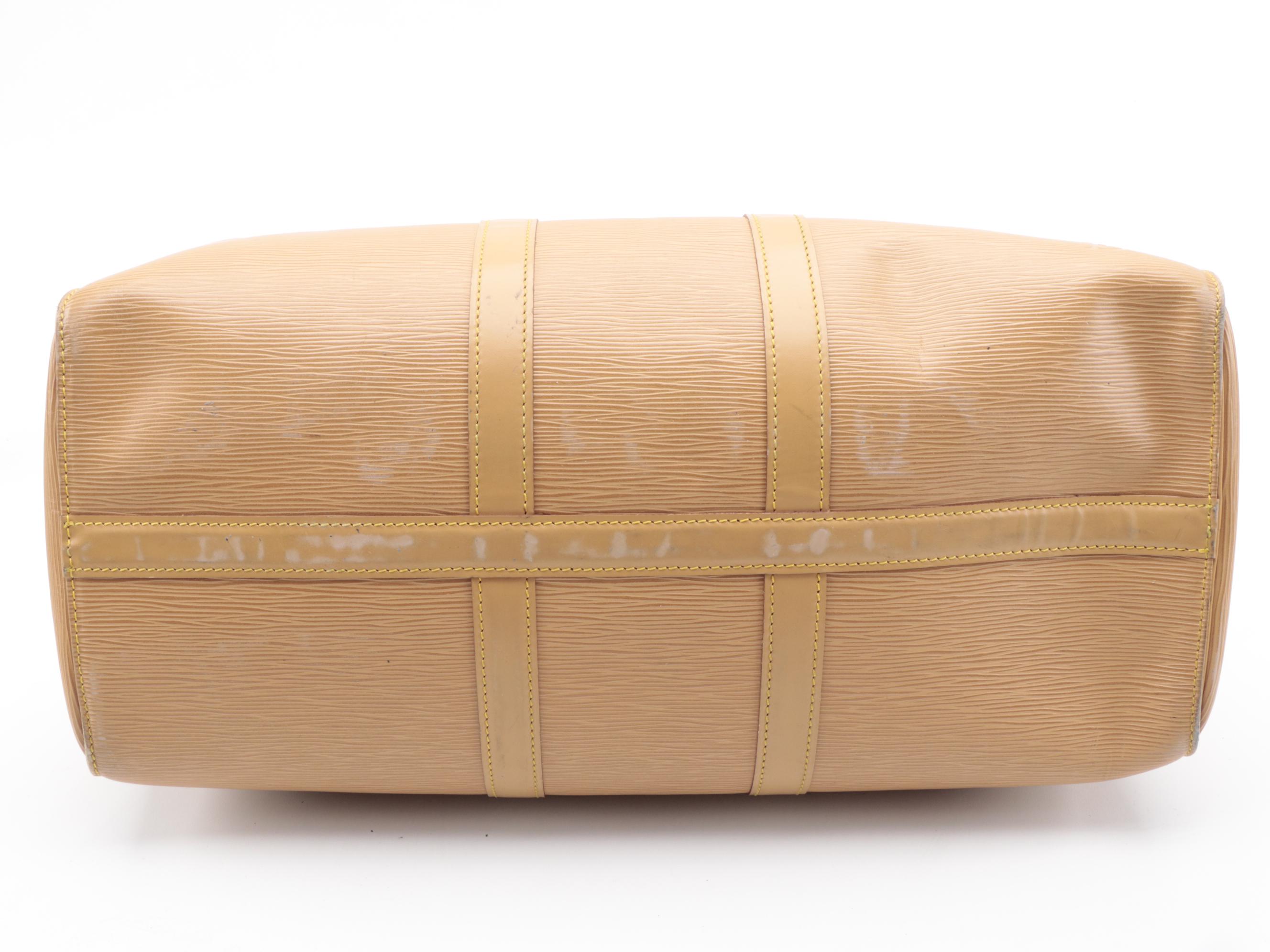 Modified Louis Vuitton Keepall 45 in Winnipeg Sable Epi Leather