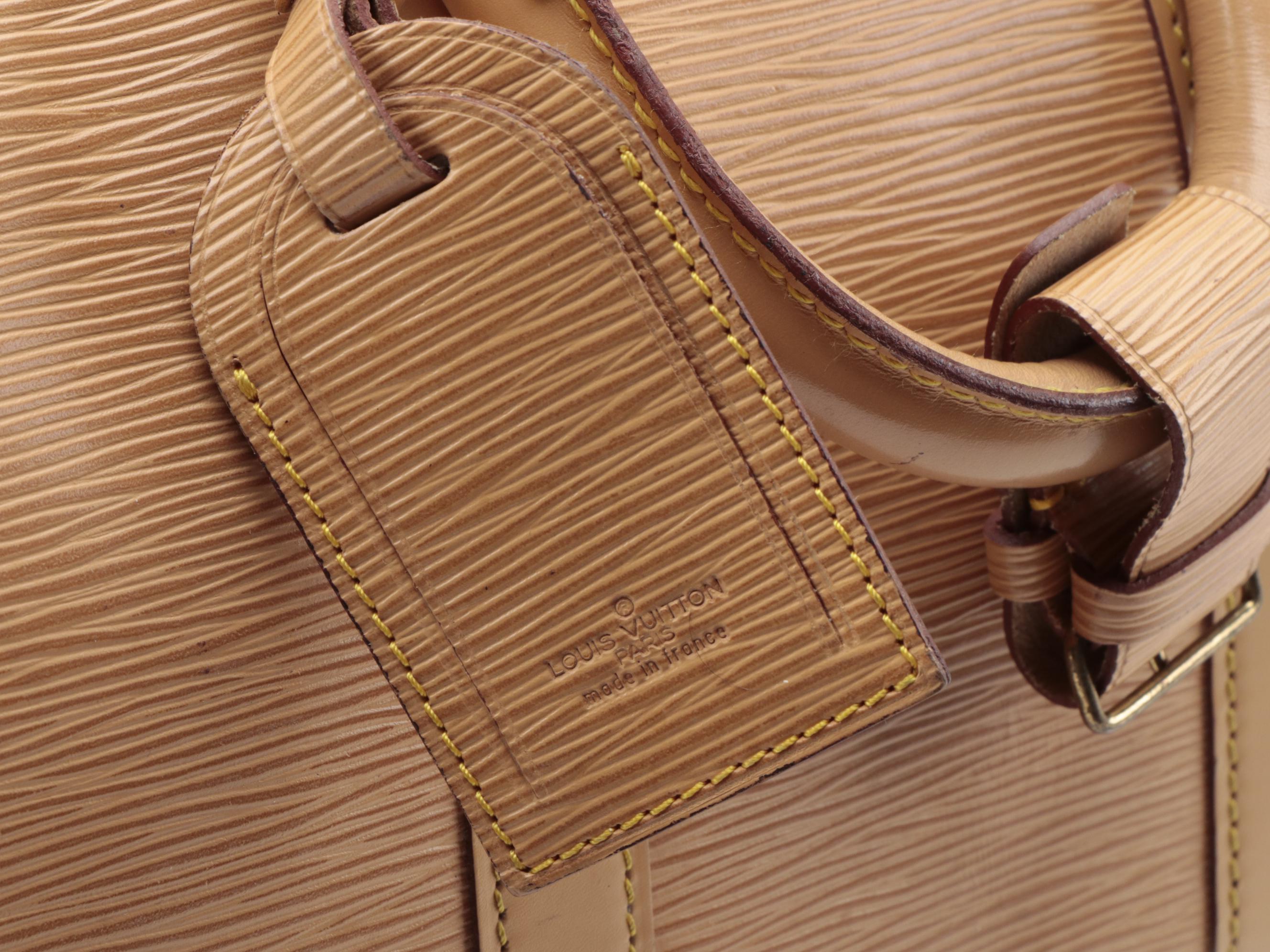 Modified Louis Vuitton Keepall 45 in Winnipeg Sable Epi Leather