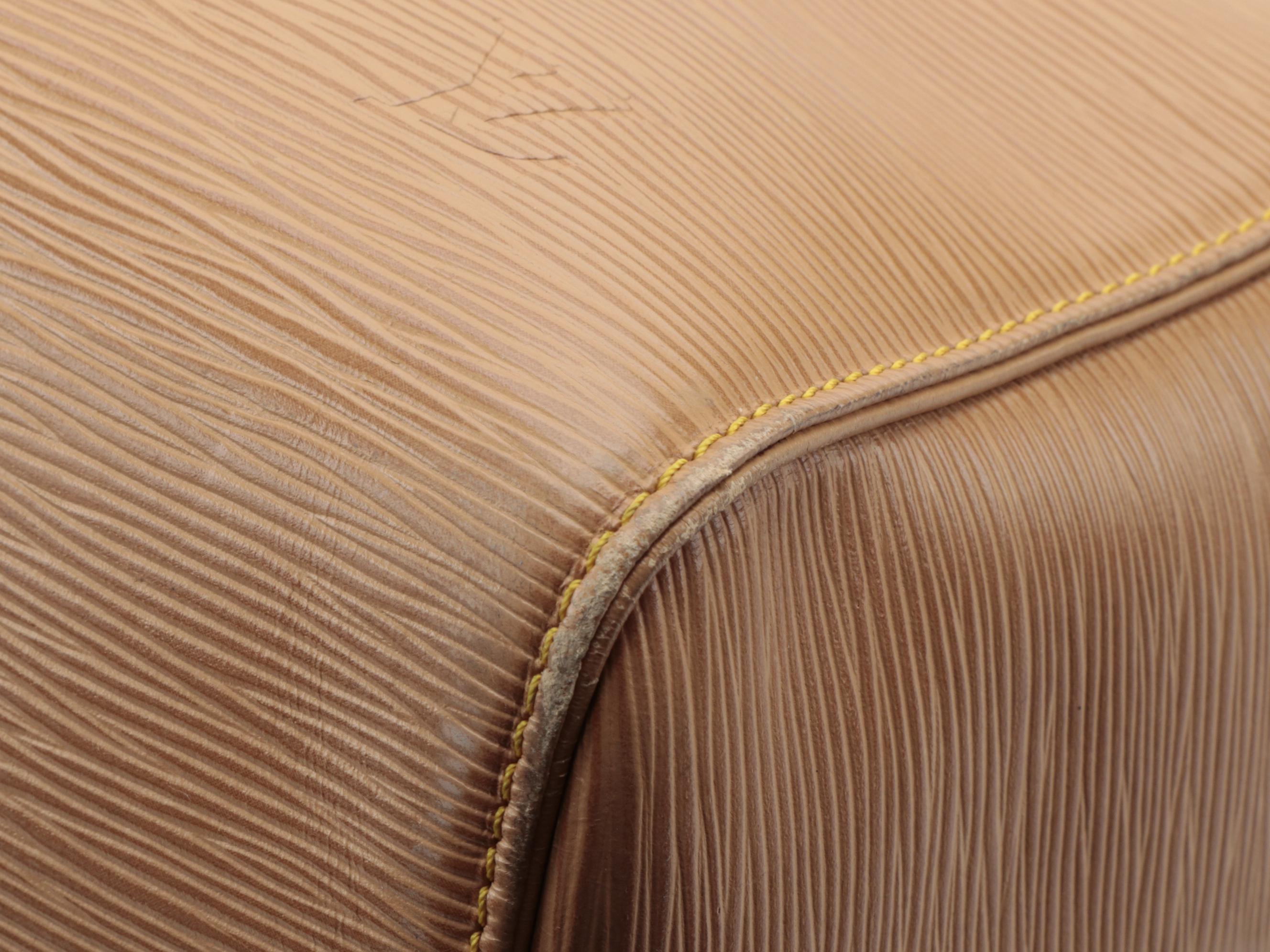 Modified Louis Vuitton Keepall 45 in Winnipeg Sable Epi Leather