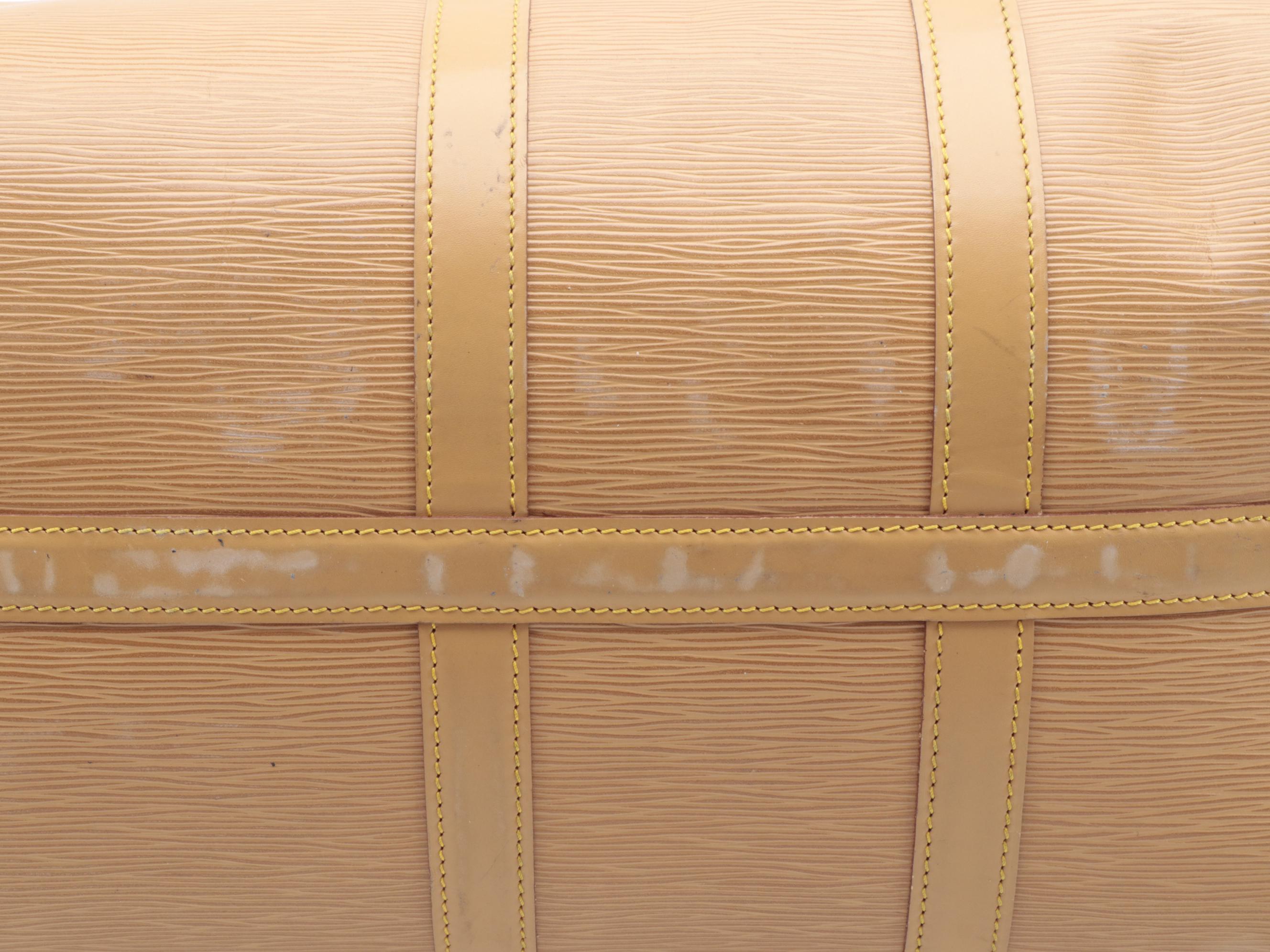 Modified Louis Vuitton Keepall 45 in Winnipeg Sable Epi Leather