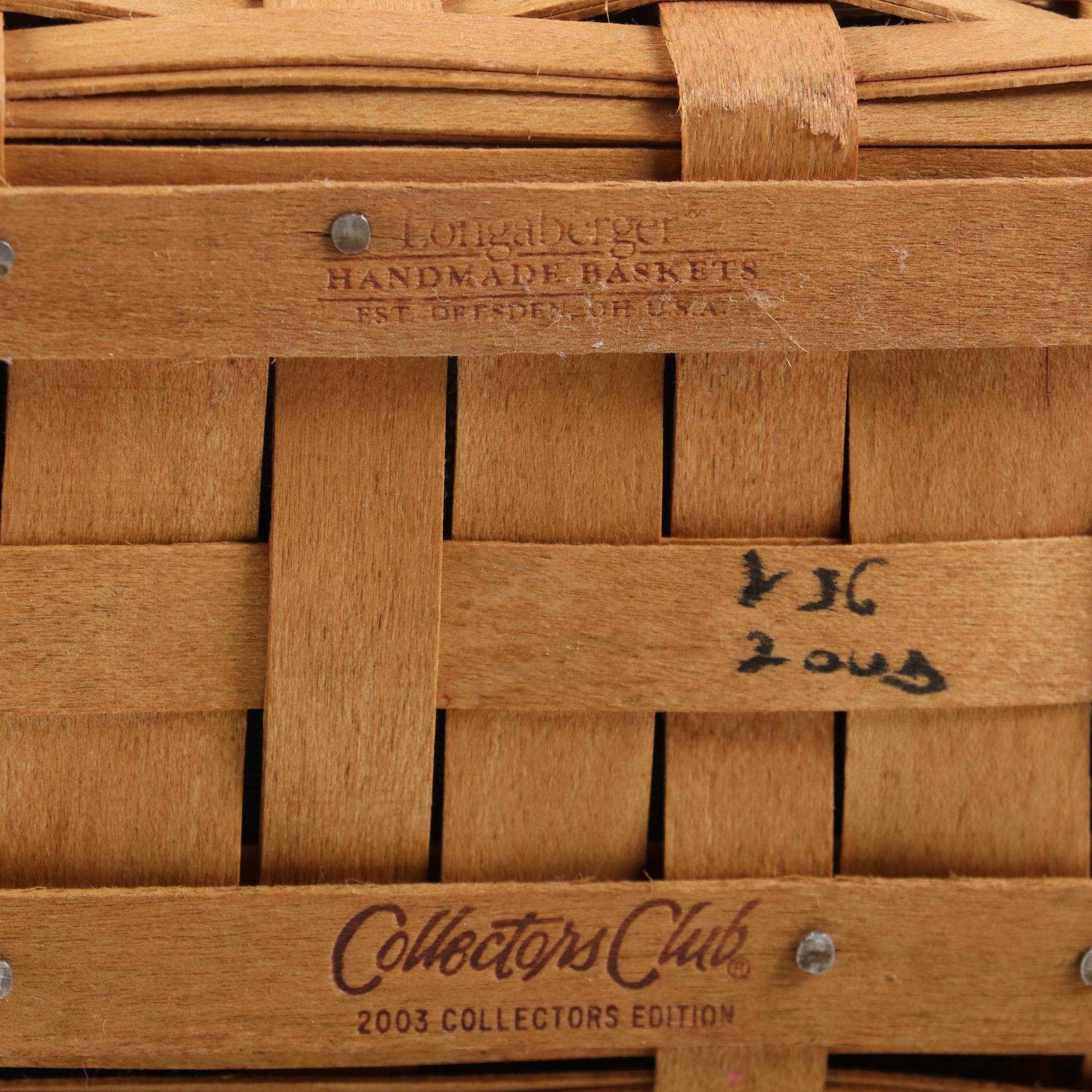 Longaberger "Collector's Club" Baskets