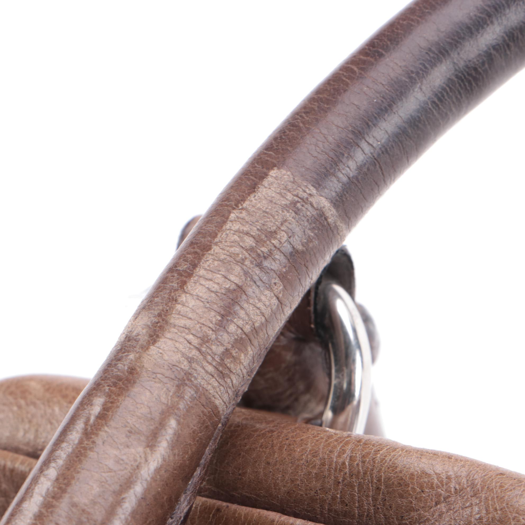 Prada Glacé Zipper Bauletto Bag BL0471 in Ardesia/Fumo Ombré Leather