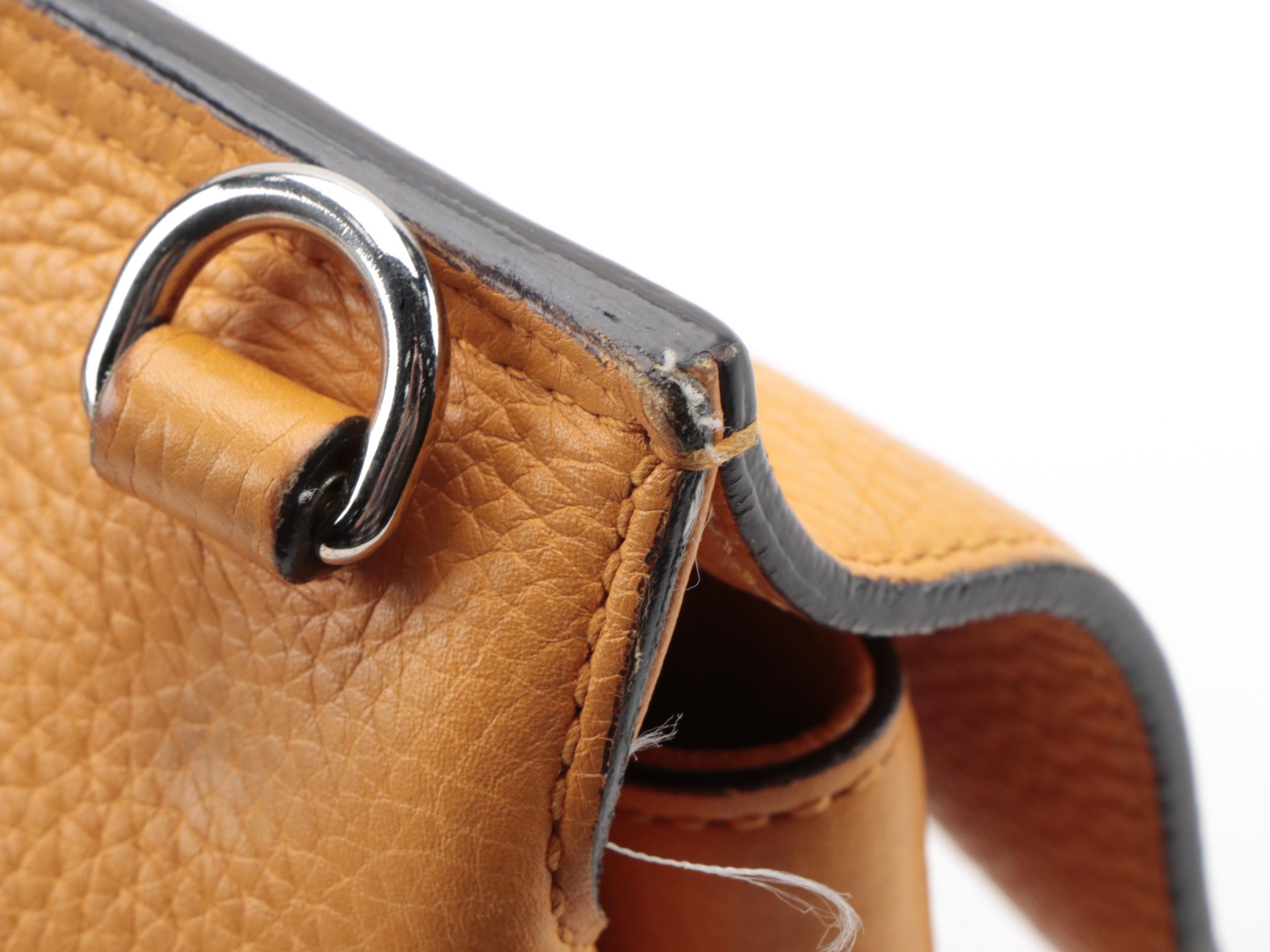 Gucci Bamboo Daily Two-Way Bag in Orange Pebbled Leather