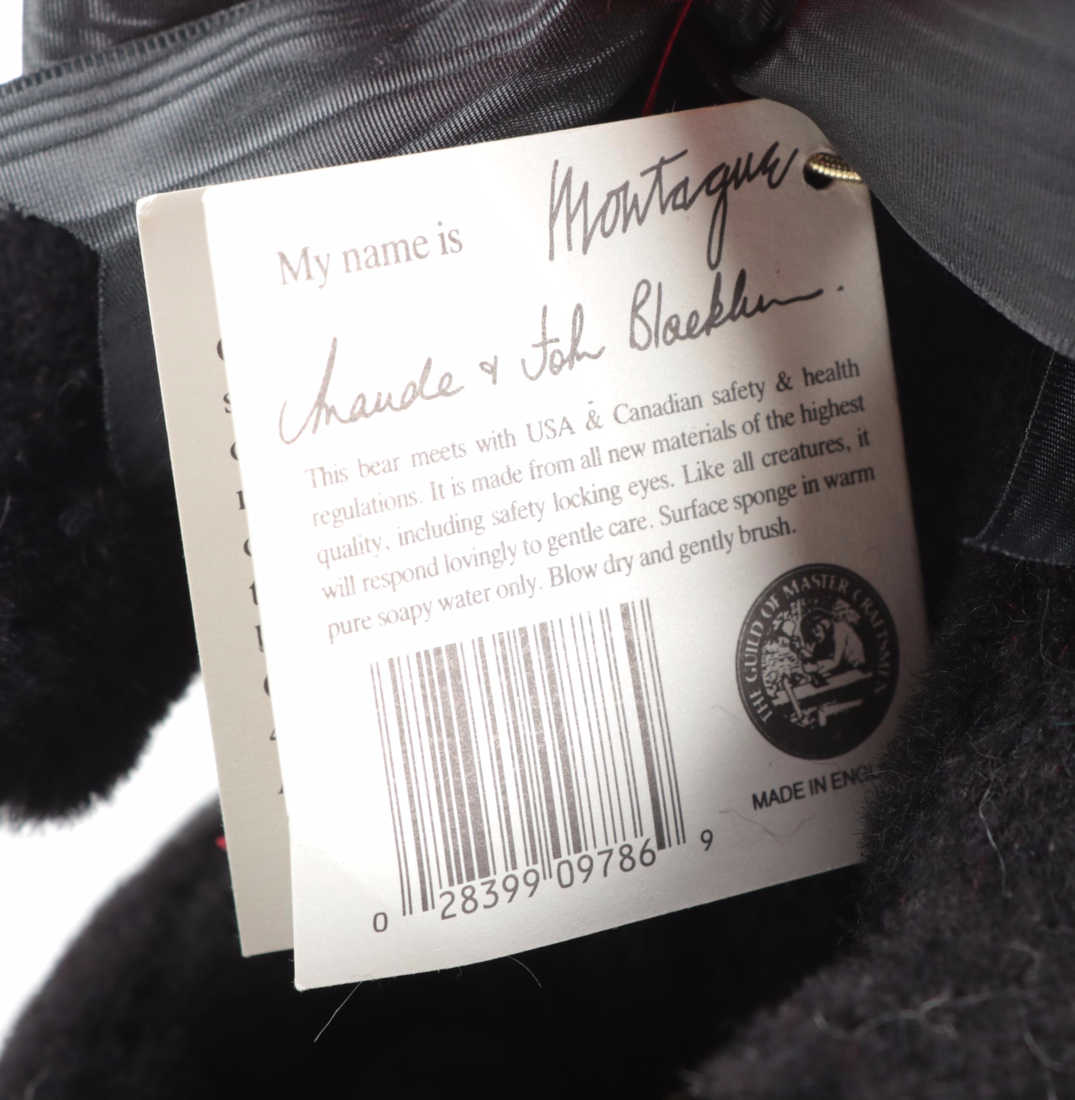 GUND Limited Edition Canterbury Stuffed Bears with Original Packaging, 1992