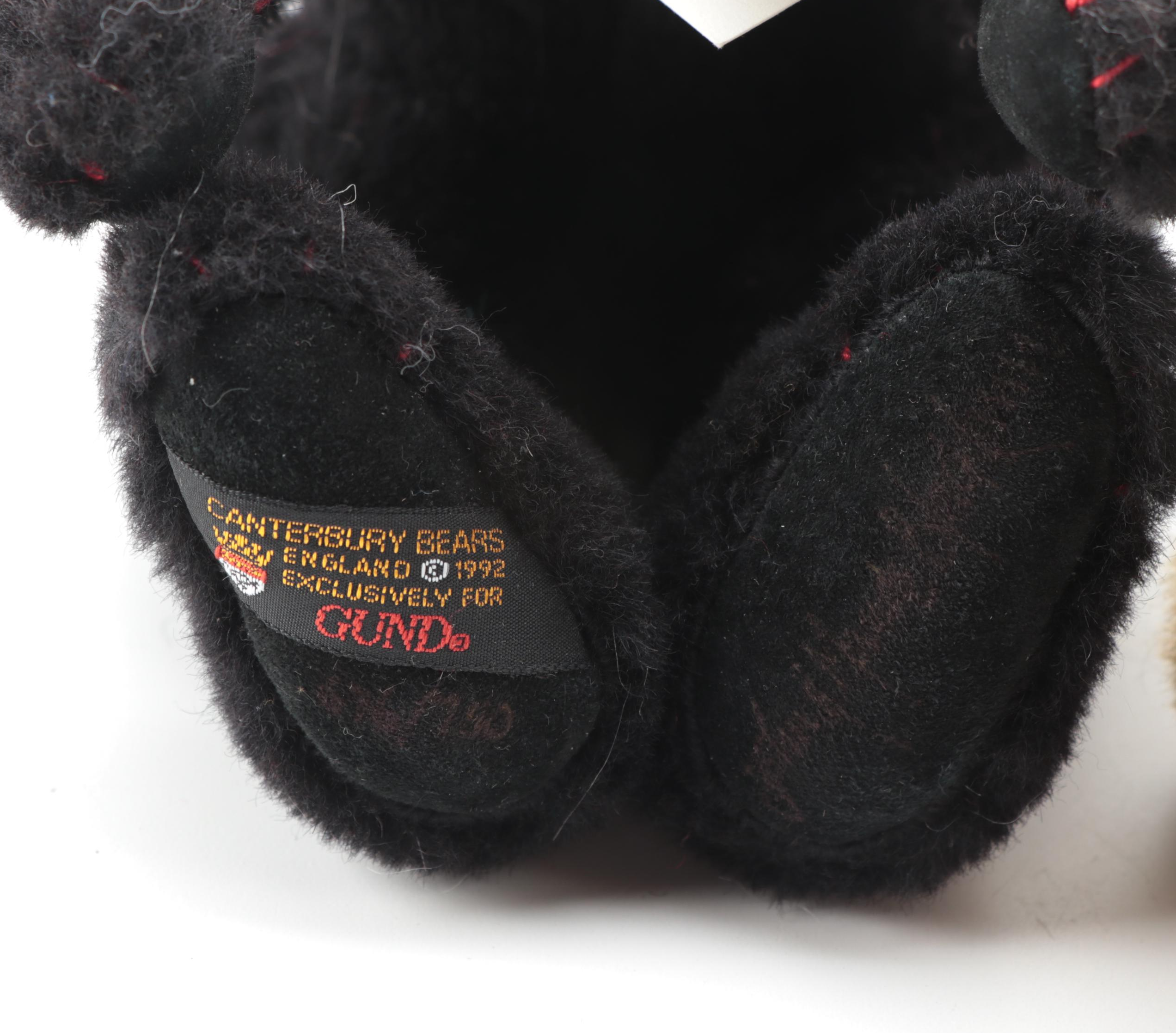 GUND Limited Edition Canterbury Stuffed Bears with Original Packaging, 1992