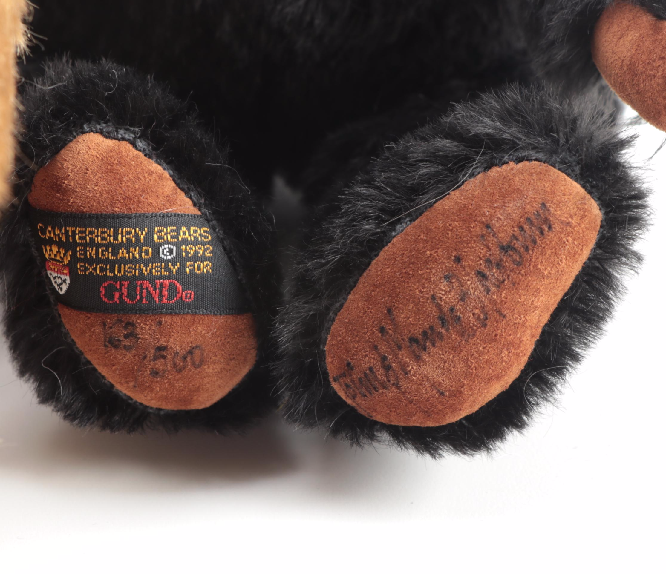GUND Limited Edition Canterbury Stuffed Bears with Original Packaging, 1992