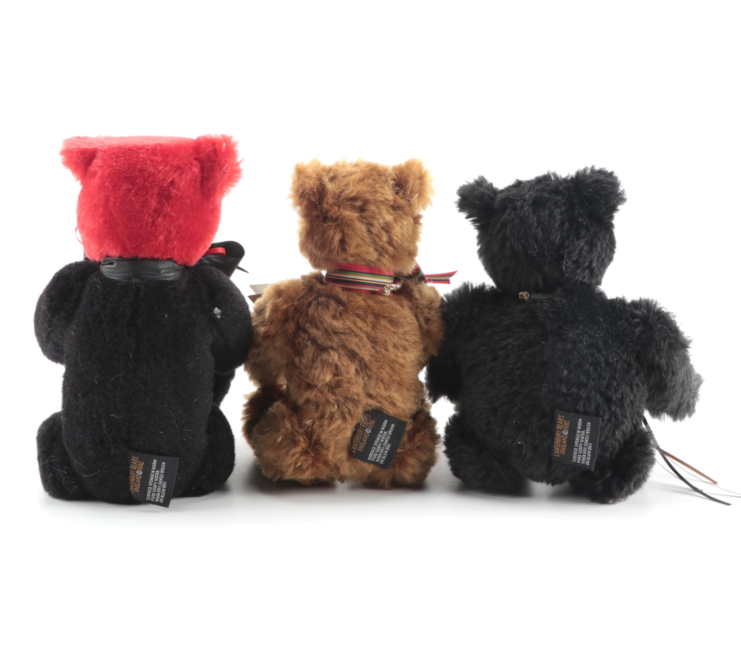 GUND Limited Edition Canterbury Stuffed Bears with Original Packaging, 1992