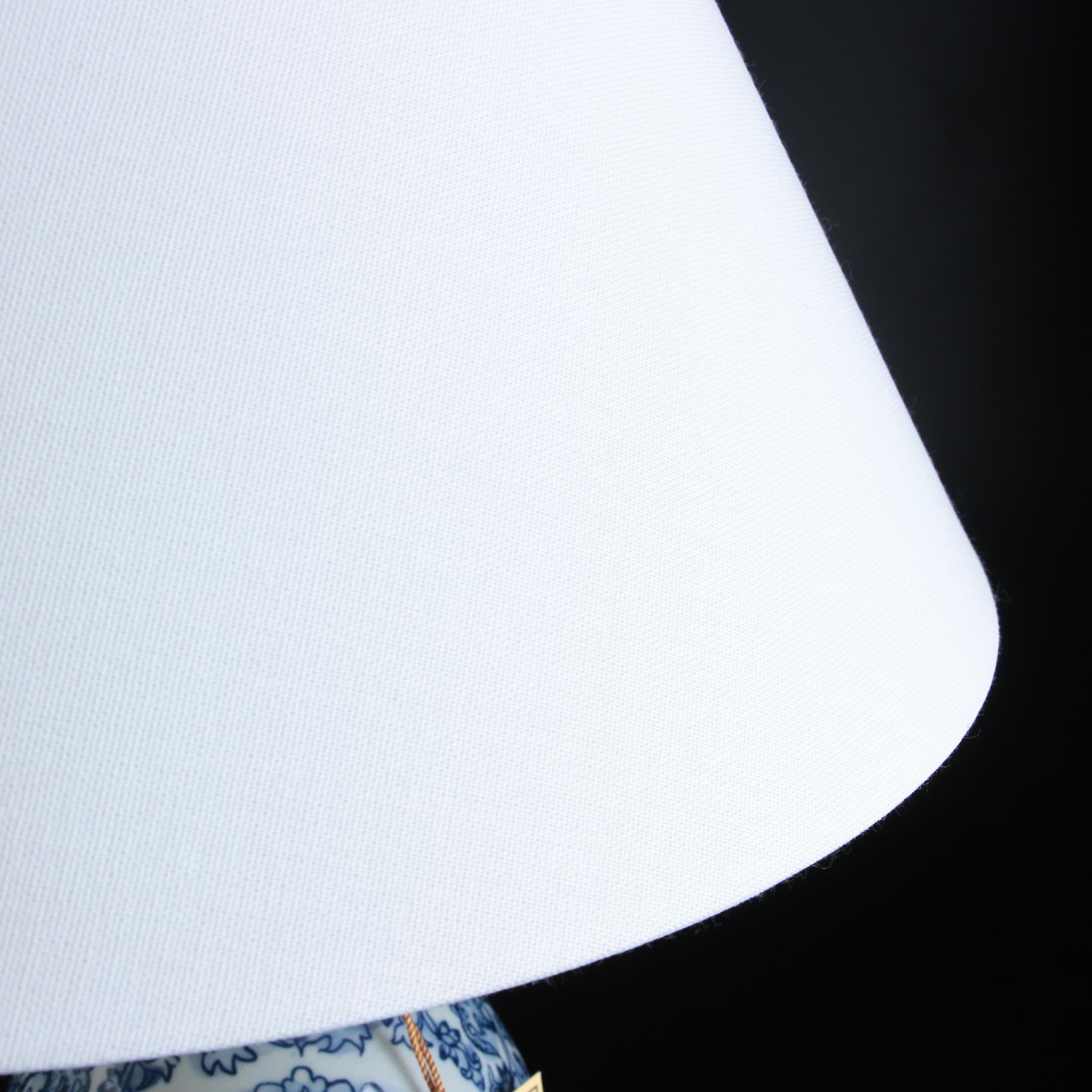 Pair of Ralph Lauren Blue and White Double Gourd Ceramic Table Lamps