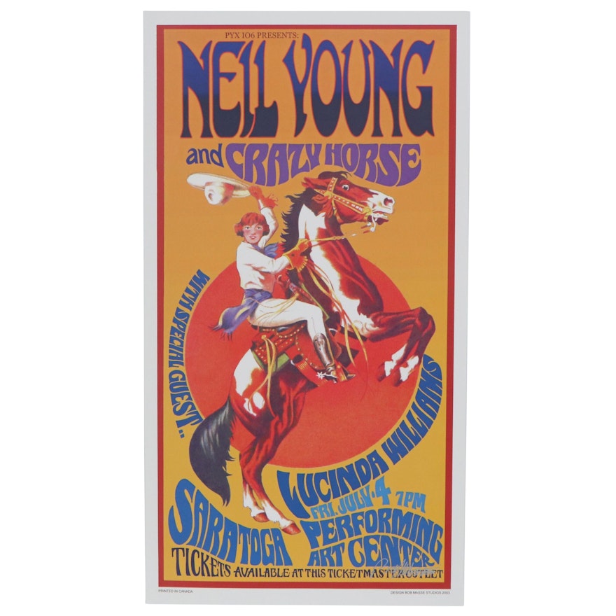 Bob Masse Poster "Neil Young and Crazy Horse," 2003