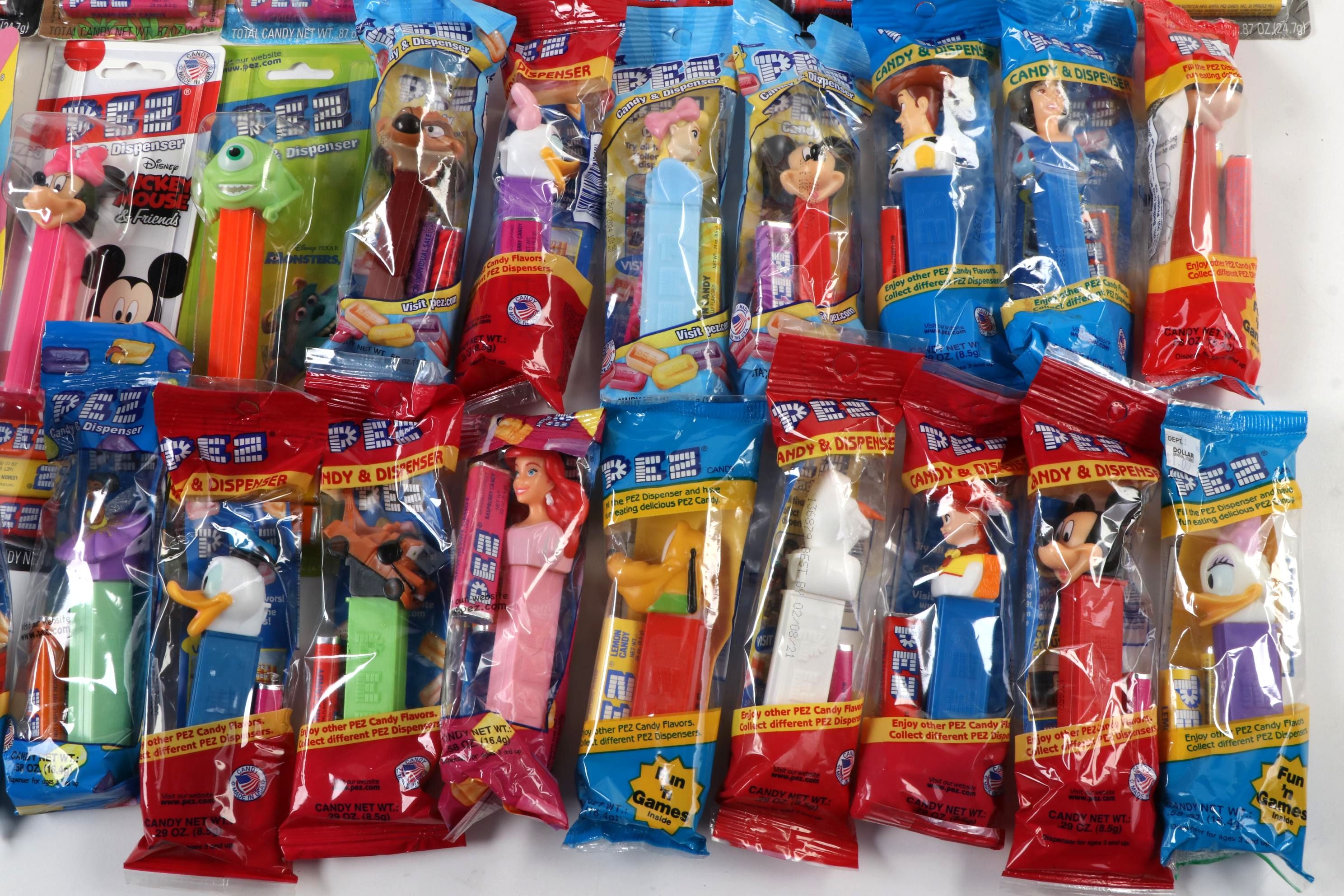PEZ Disney and Pixar Candy Dispensers