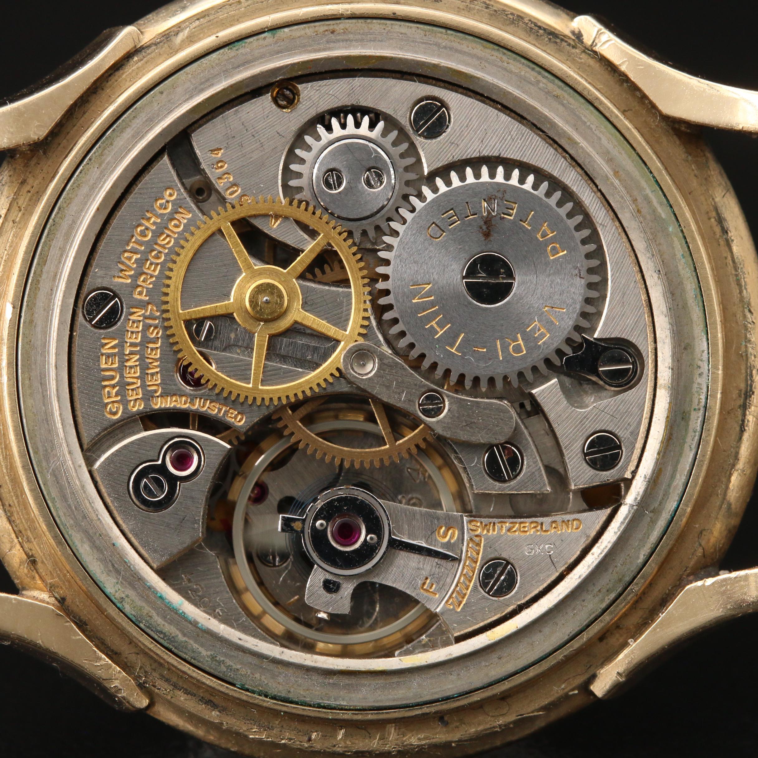 Gruen Veri-Thin Precision 14K Gold Watch