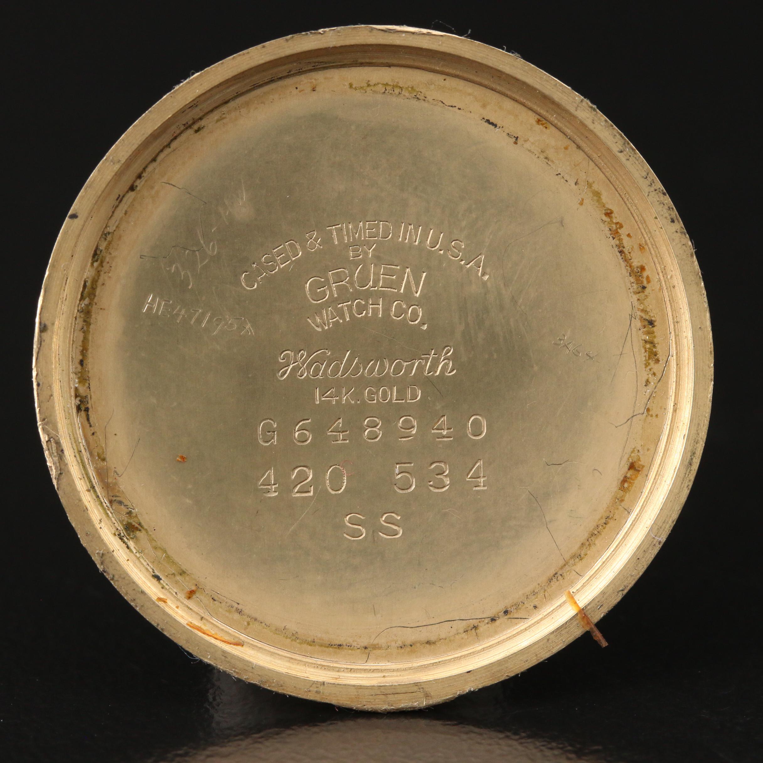 Gruen Veri-Thin Precision 14K Gold Watch