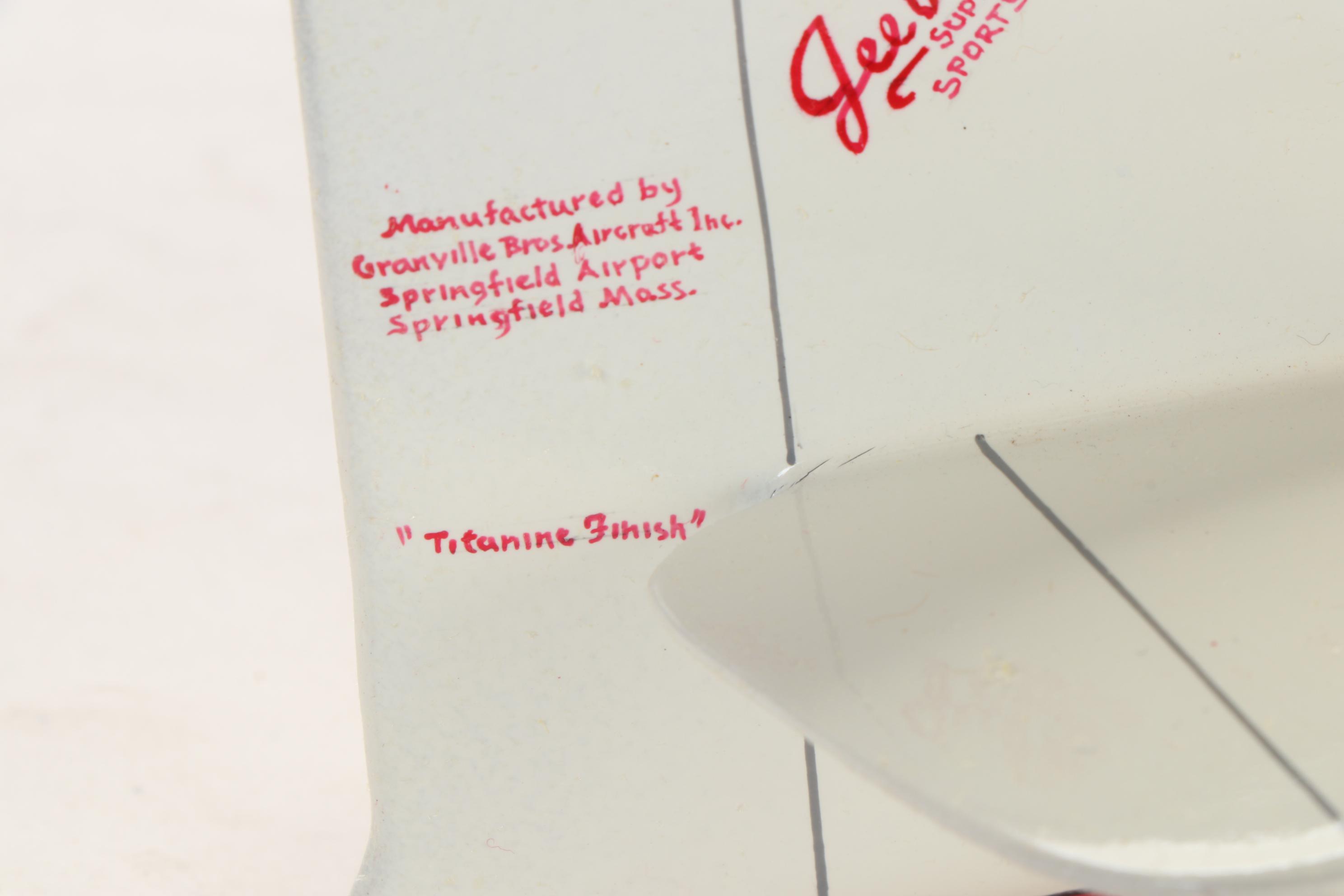 Granville Brothers "Gee Bee R.1 Sportster" Model Airplane