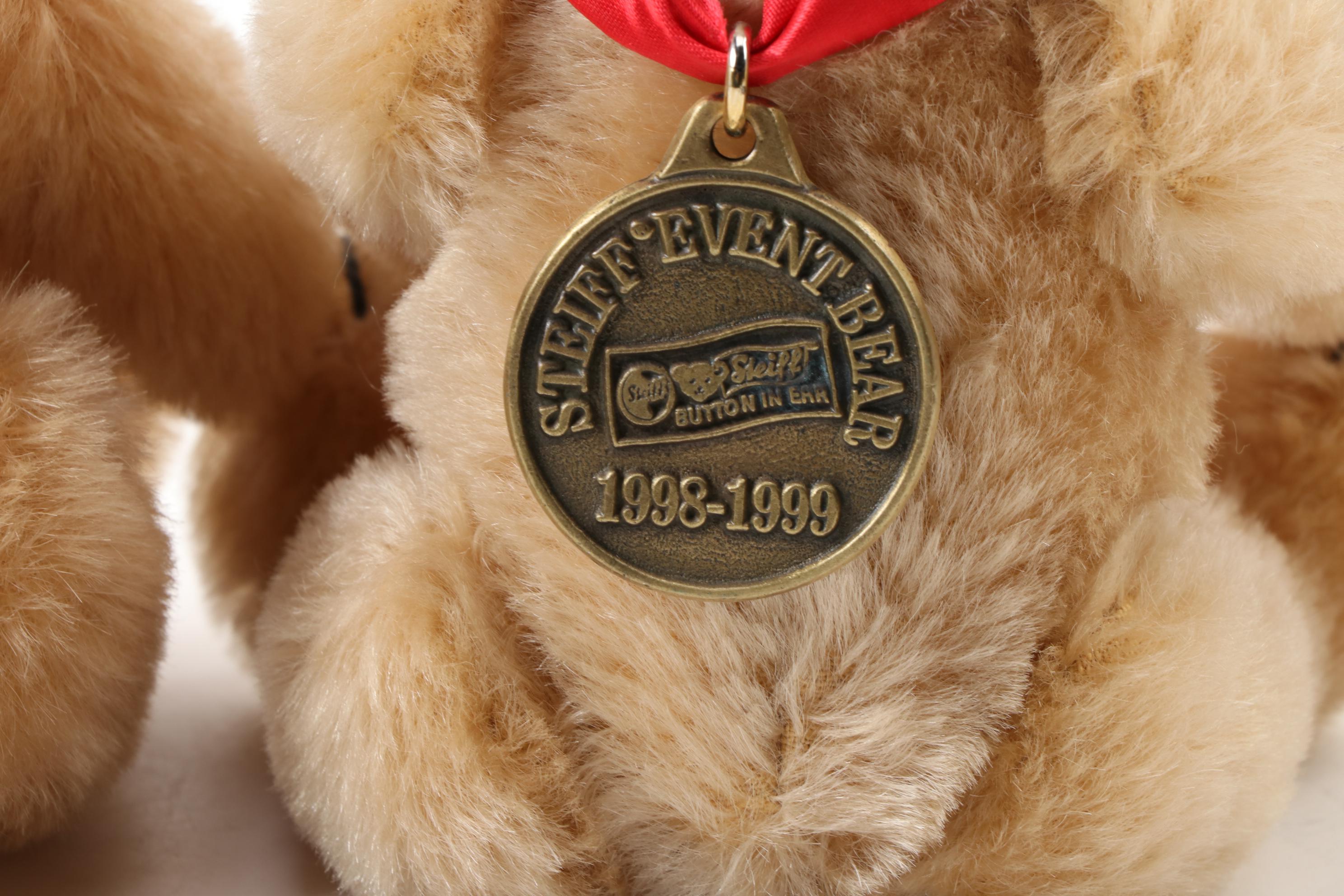 Steiff Stuffed Teddy Bears with Llama and Elephant