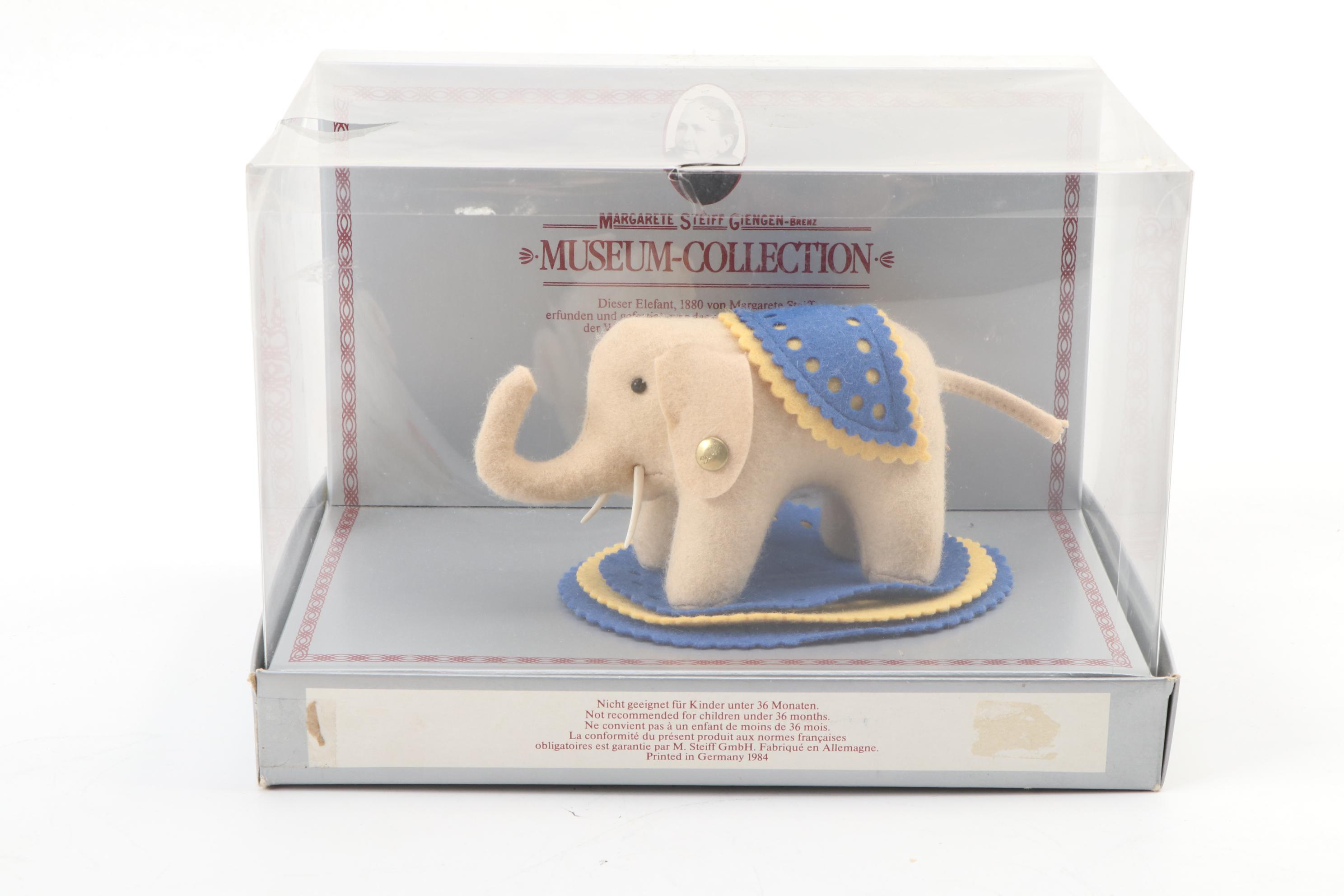 Steiff Stuffed Teddy Bears with Llama and Elephant