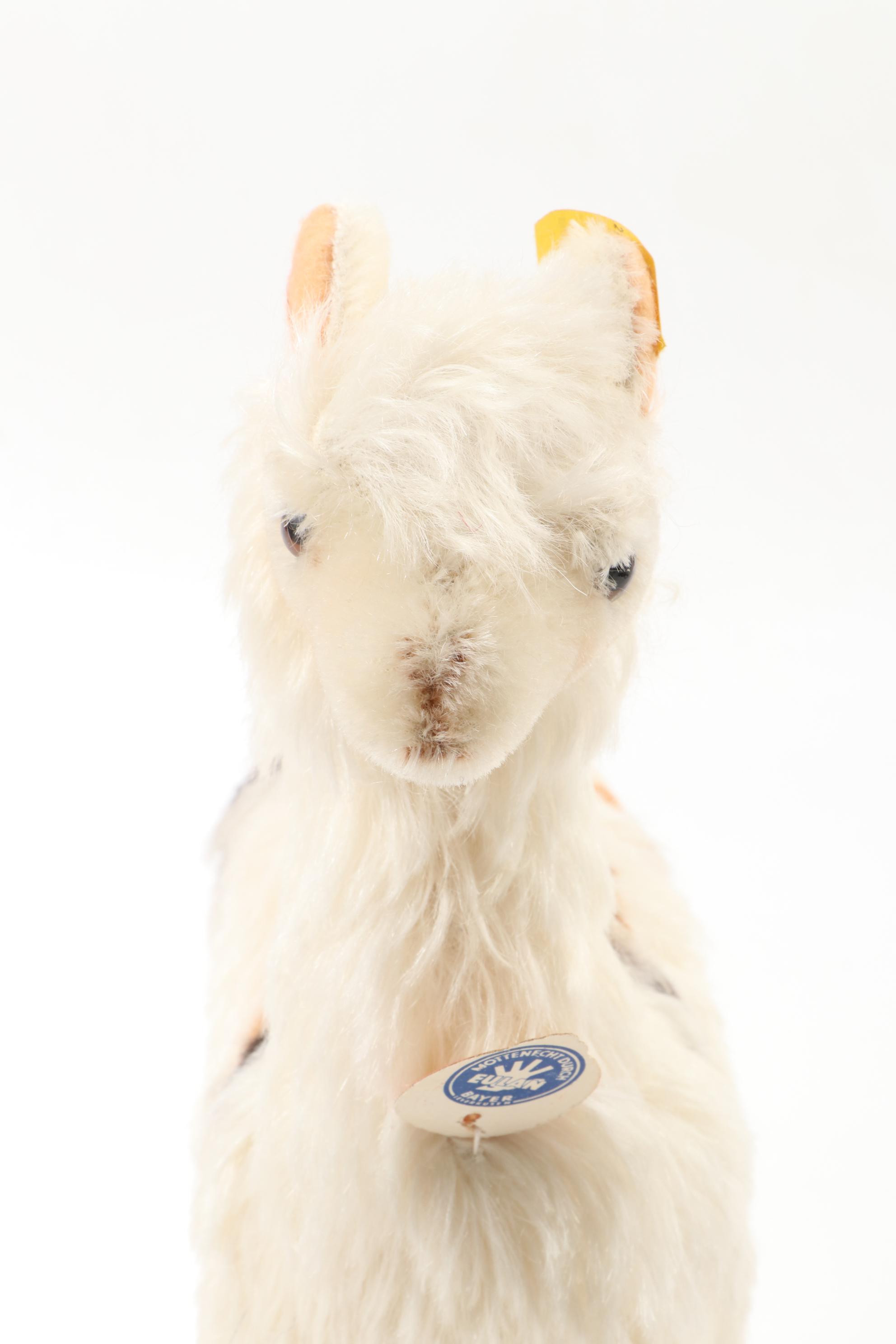 Steiff Stuffed Teddy Bears with Llama and Elephant