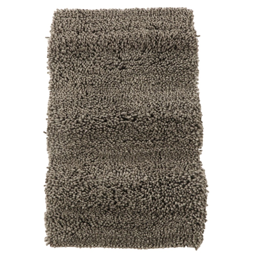 Mar Silver Design Modern Wool Carved Pile Wall Hanging or Rug, 21st Century