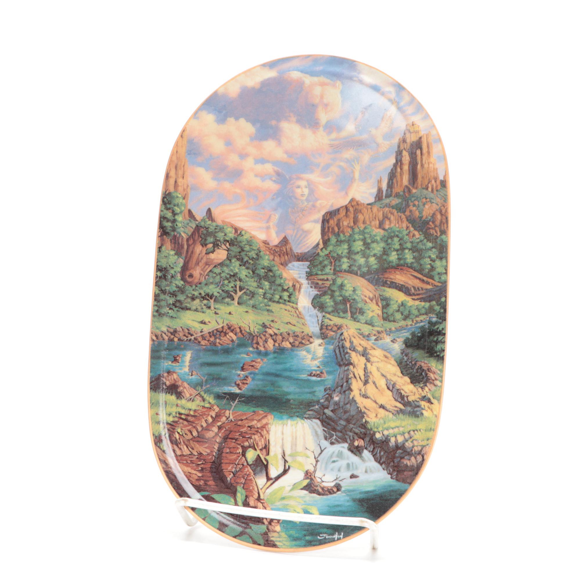 Four Bradford Exchange "Embraced by the Spirits" Decorative Plates