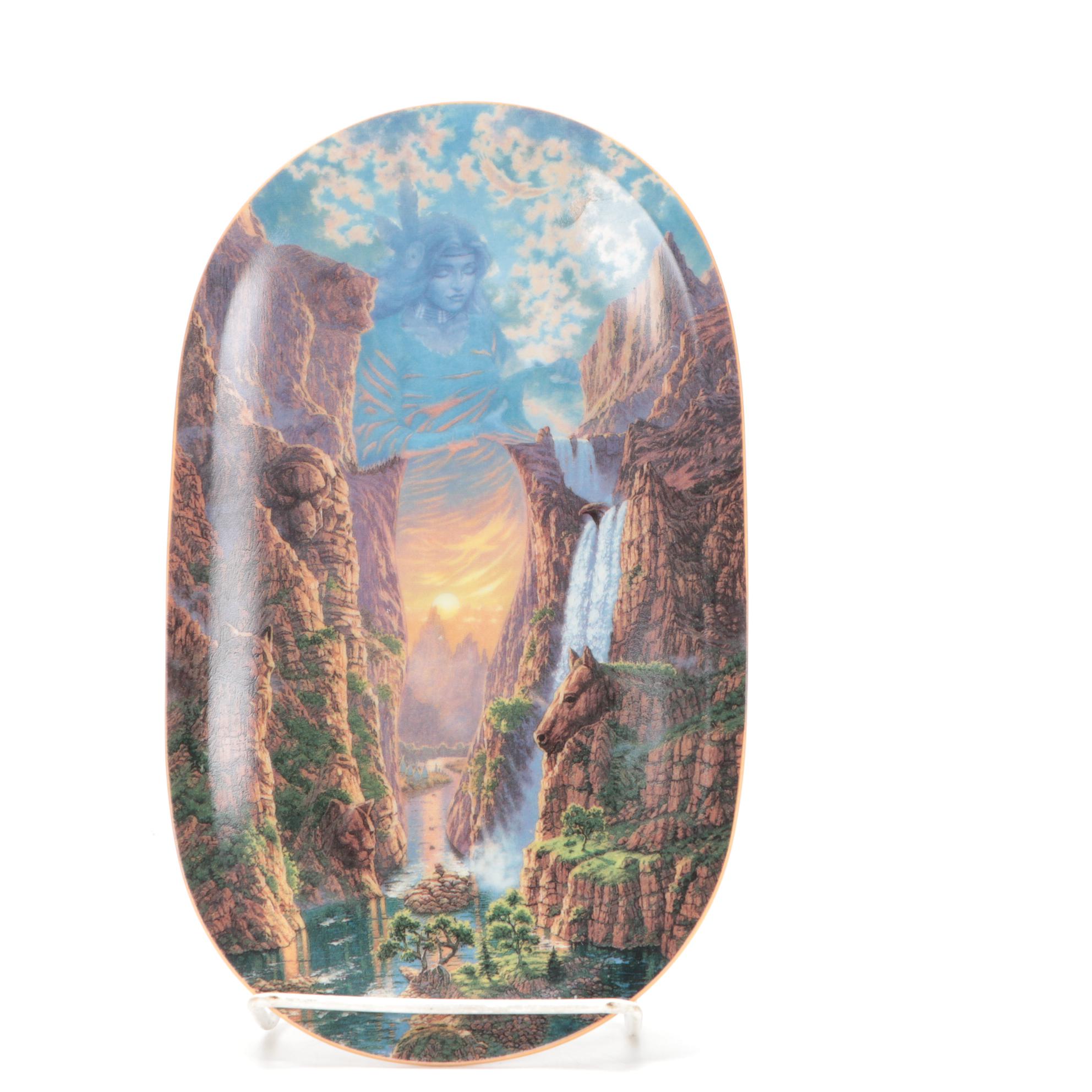 Four Bradford Exchange "Embraced by the Spirits" Decorative Plates