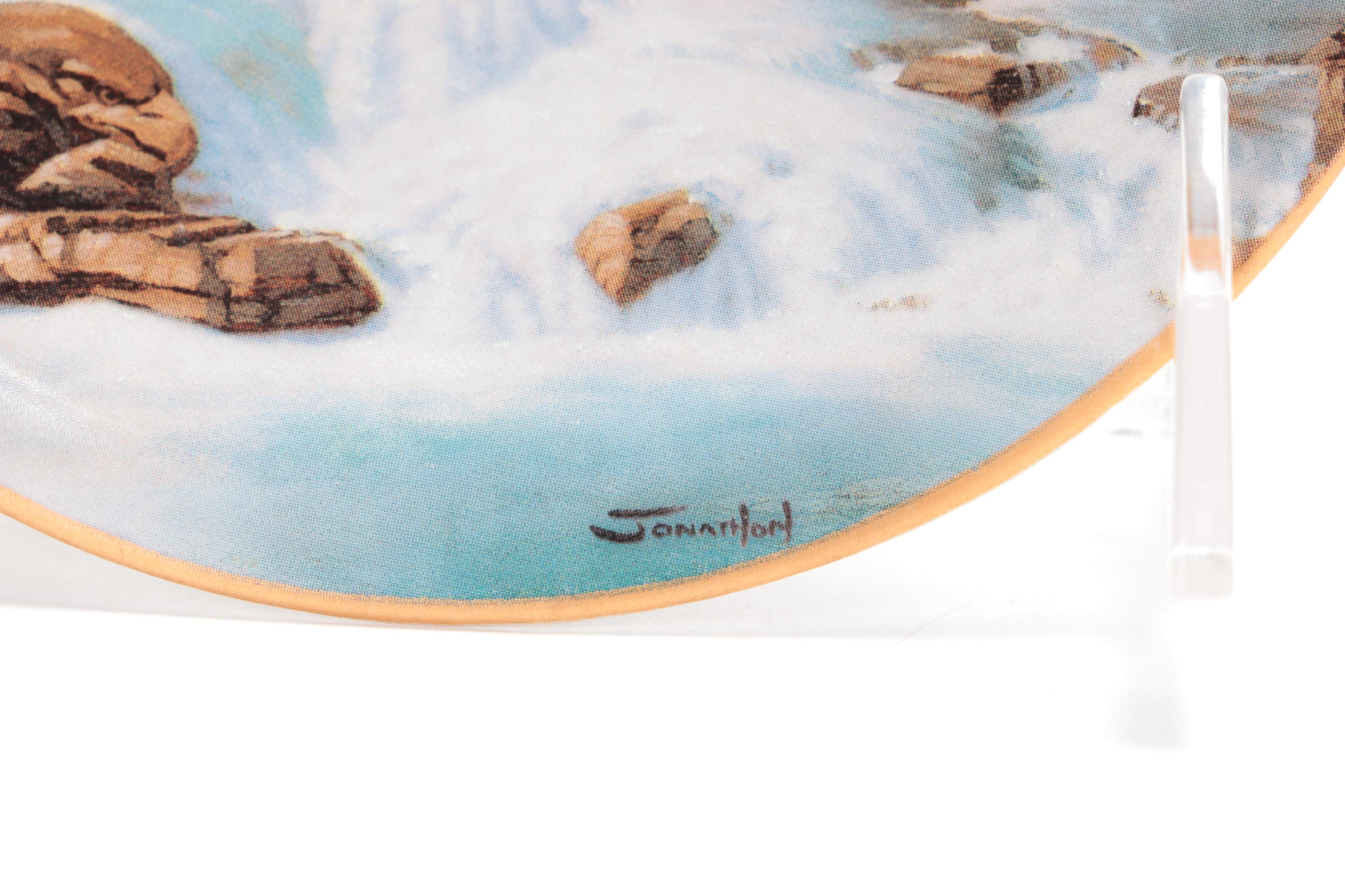 Four Bradford Exchange "Embraced by the Spirits" Decorative Plates