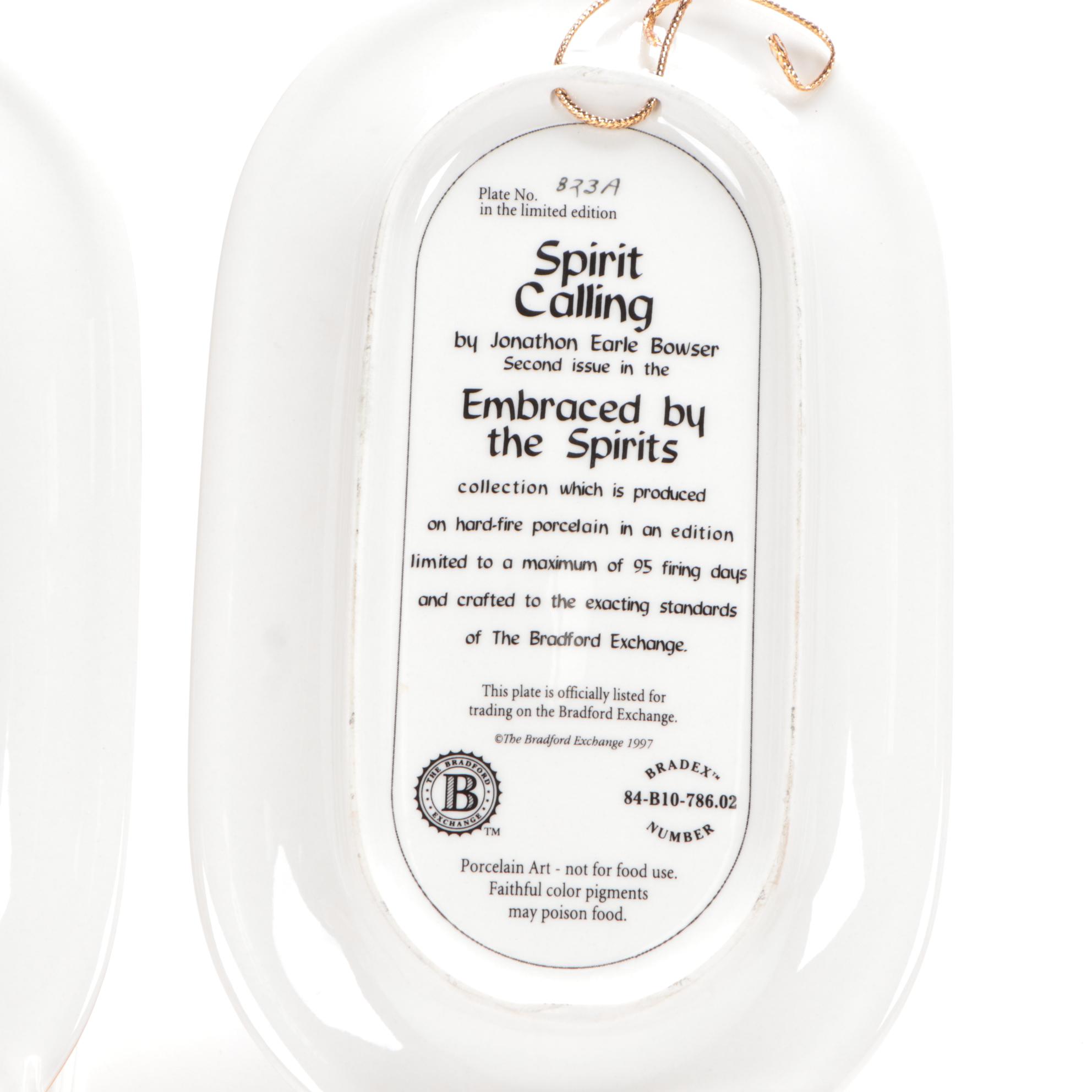 Four Bradford Exchange "Embraced by the Spirits" Decorative Plates