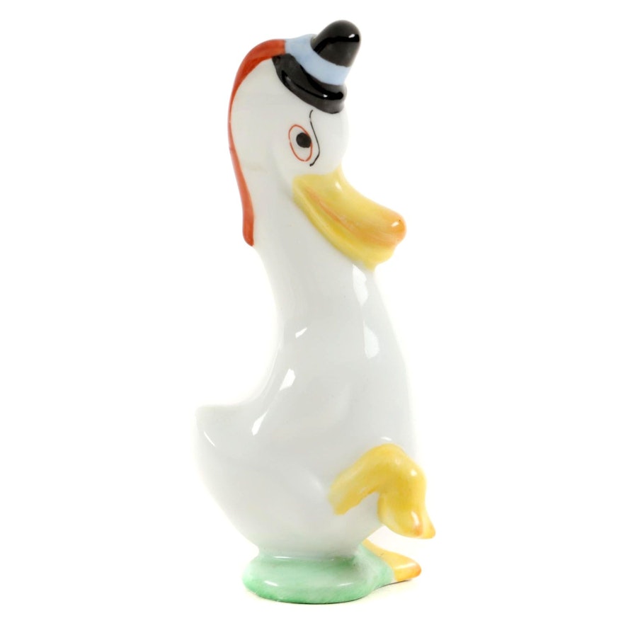 Herend "Father Goose" Natural Porcelain Figurine