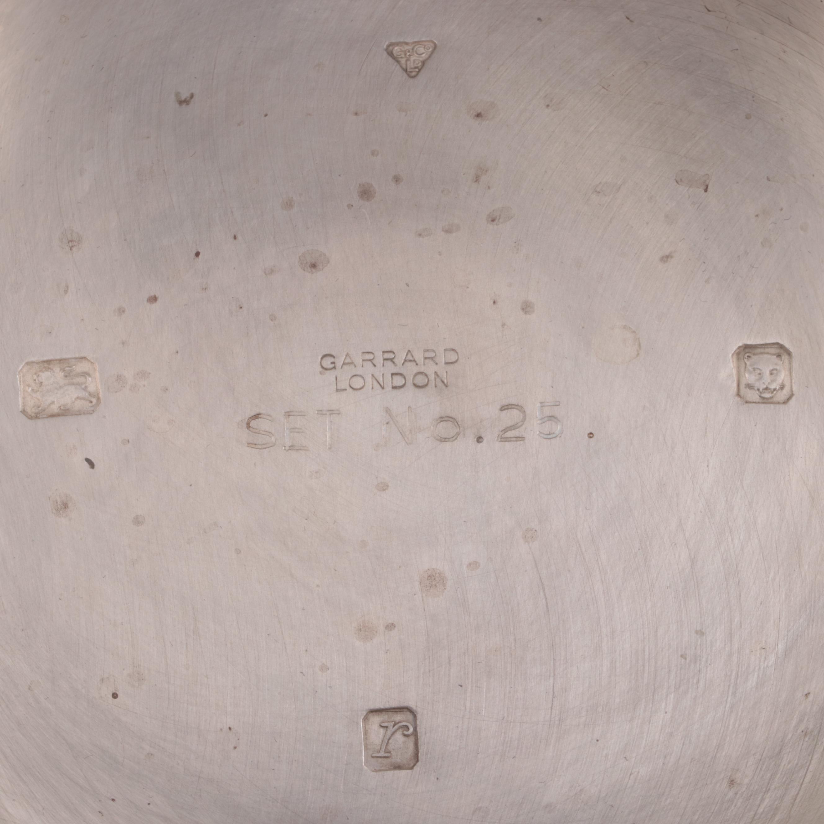 Garrard & Co. Sterling Silver Elizabeth II Wedding Anniversary Punch Set, 1972