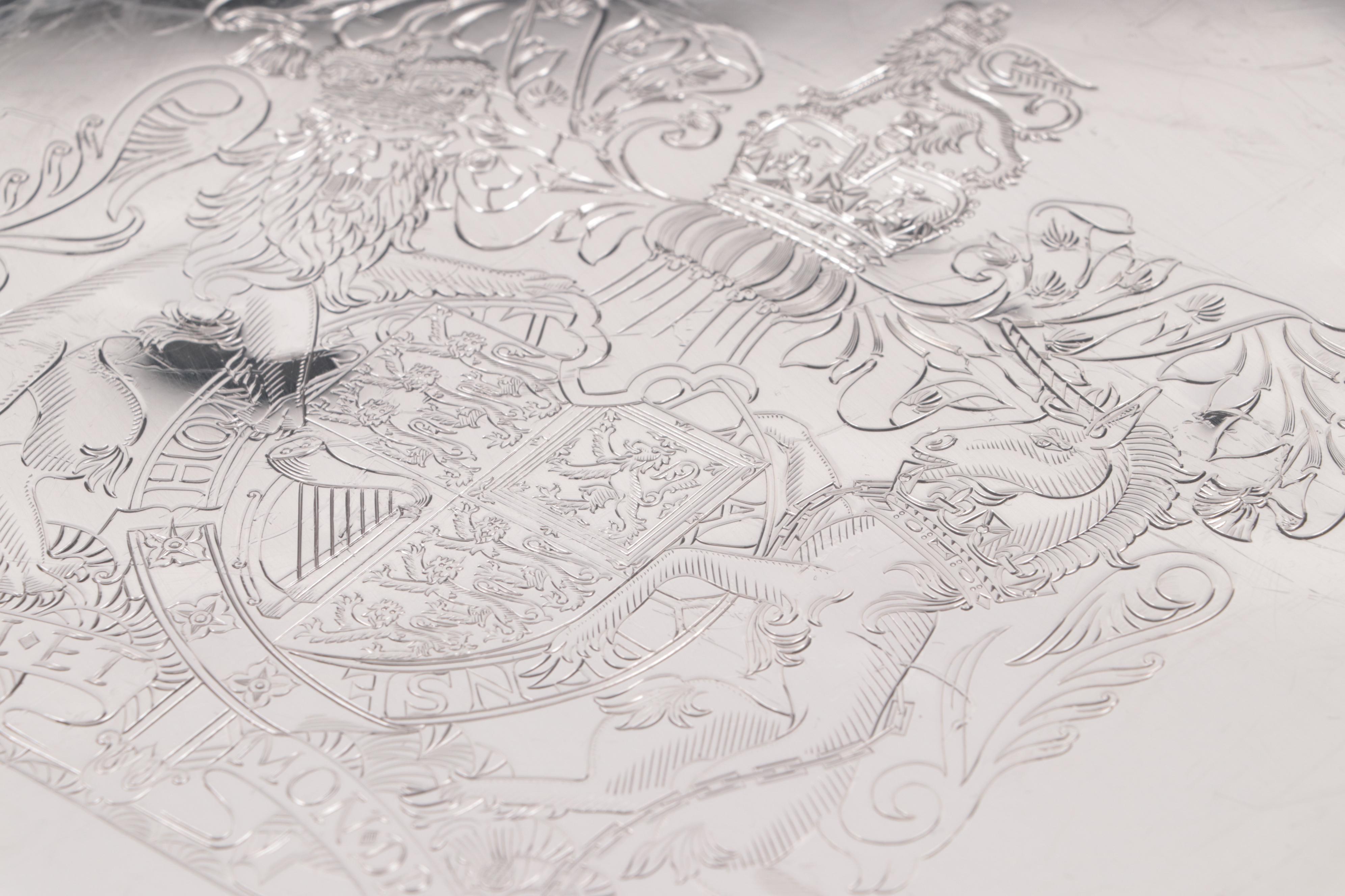 Garrard & Co. Sterling Silver Elizabeth II Wedding Anniversary Punch Set, 1972