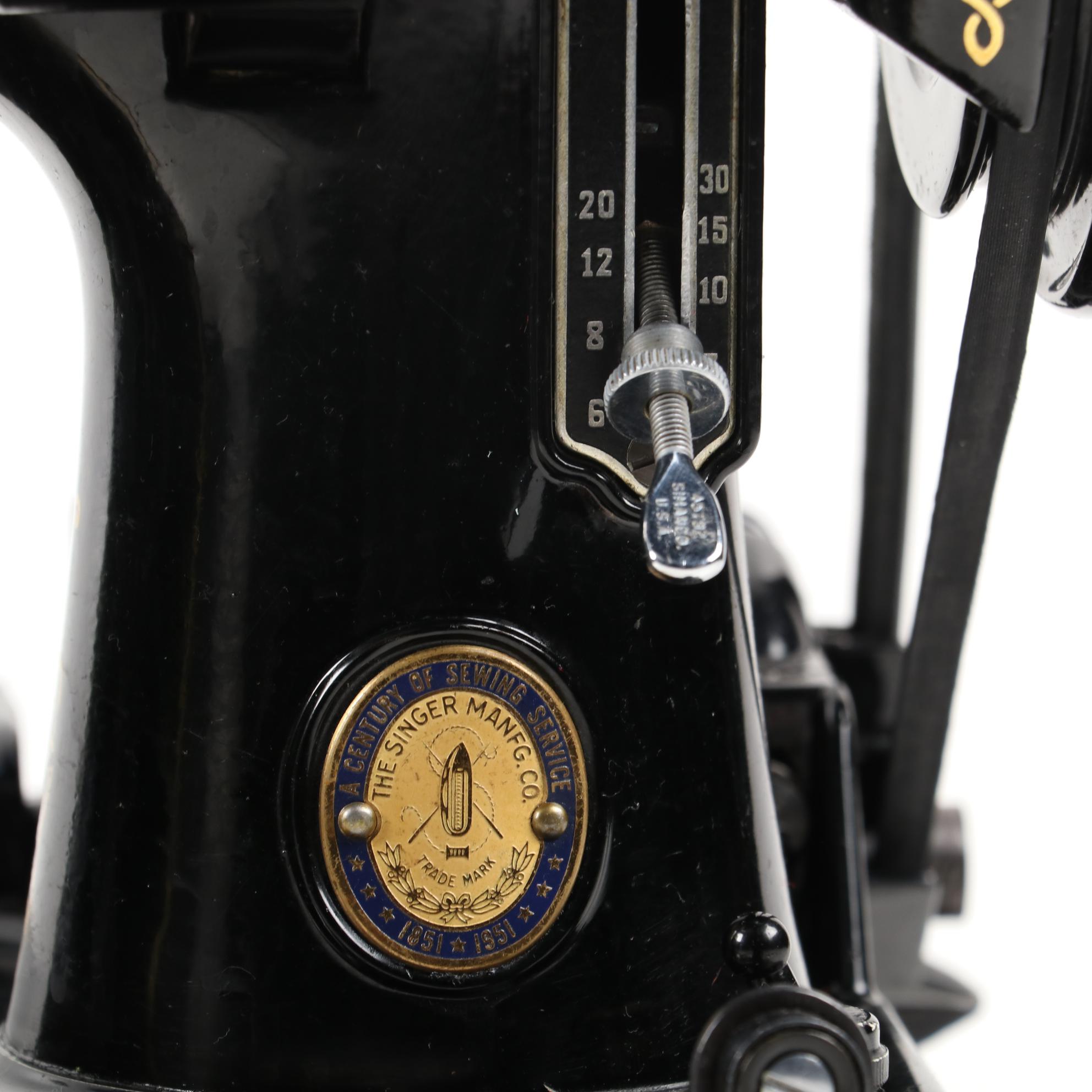 Singer 221-1 Featherweight Electric Sewing Machine, 1951