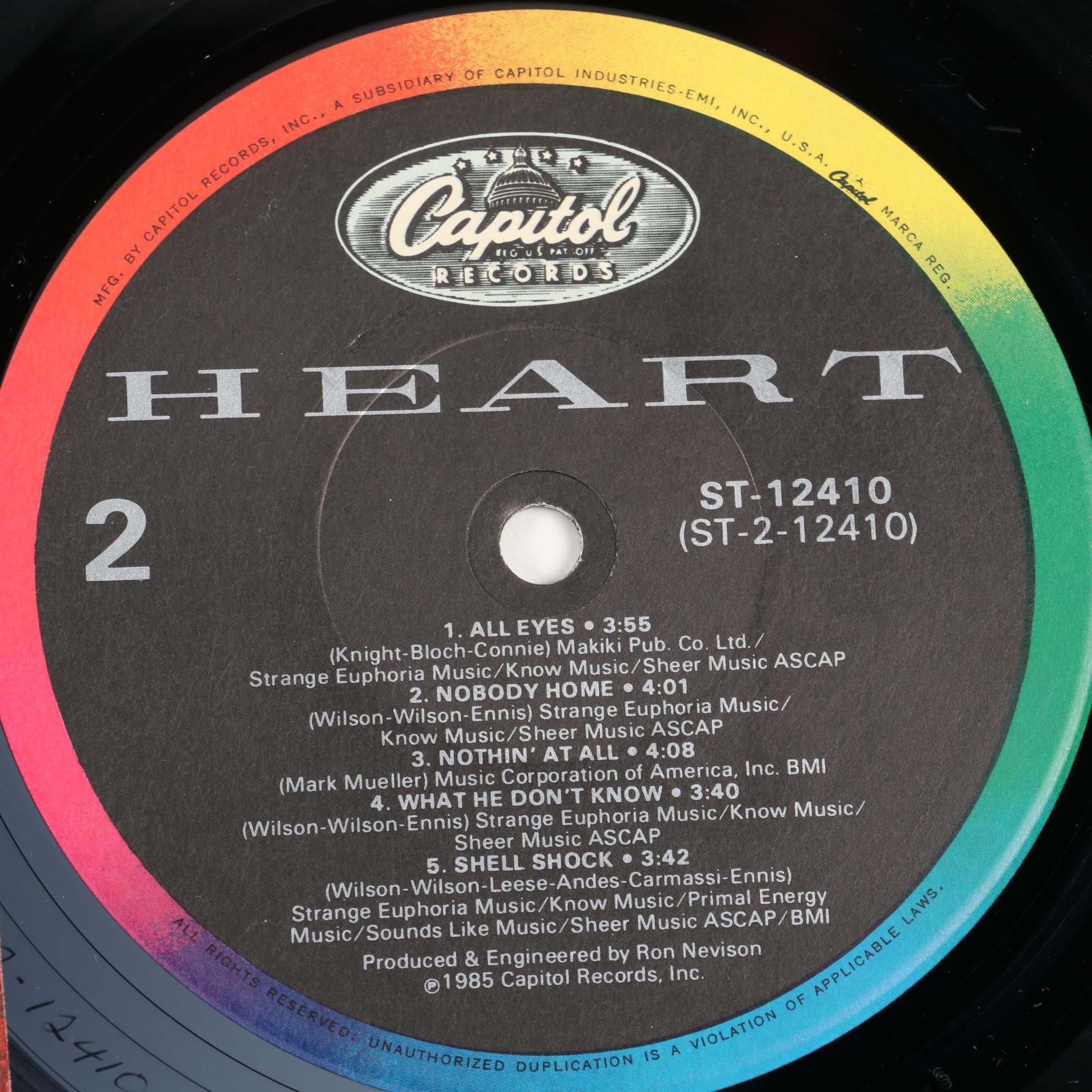 Michael Jackson, Sheena Easton, Van Halen, Frank Zappa, and Other Vinyl Records