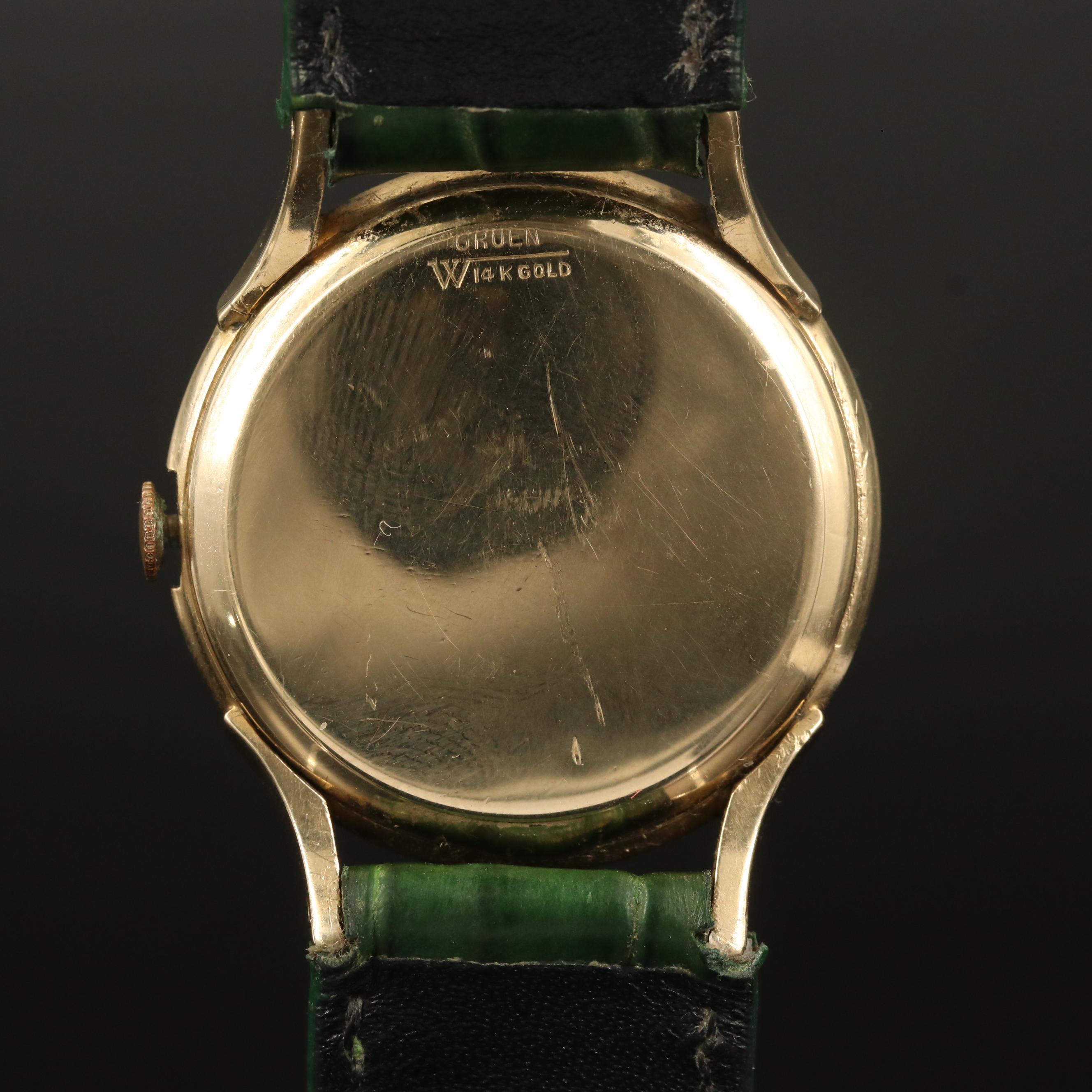 Gruen Veri-Thin Precision 14K Gold Watch