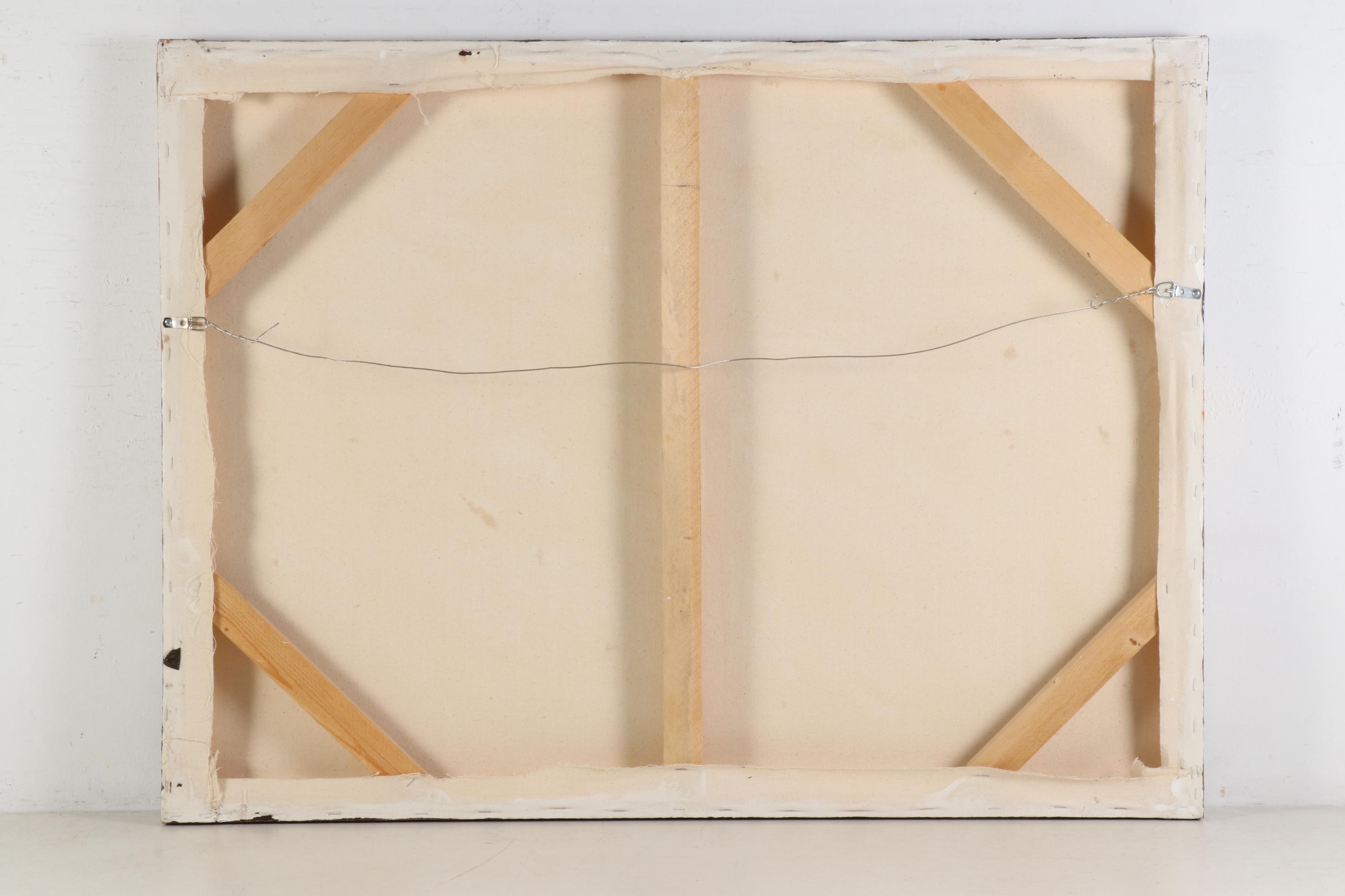 Sang Choi Impressionist Oil Painting of City Street in Rain