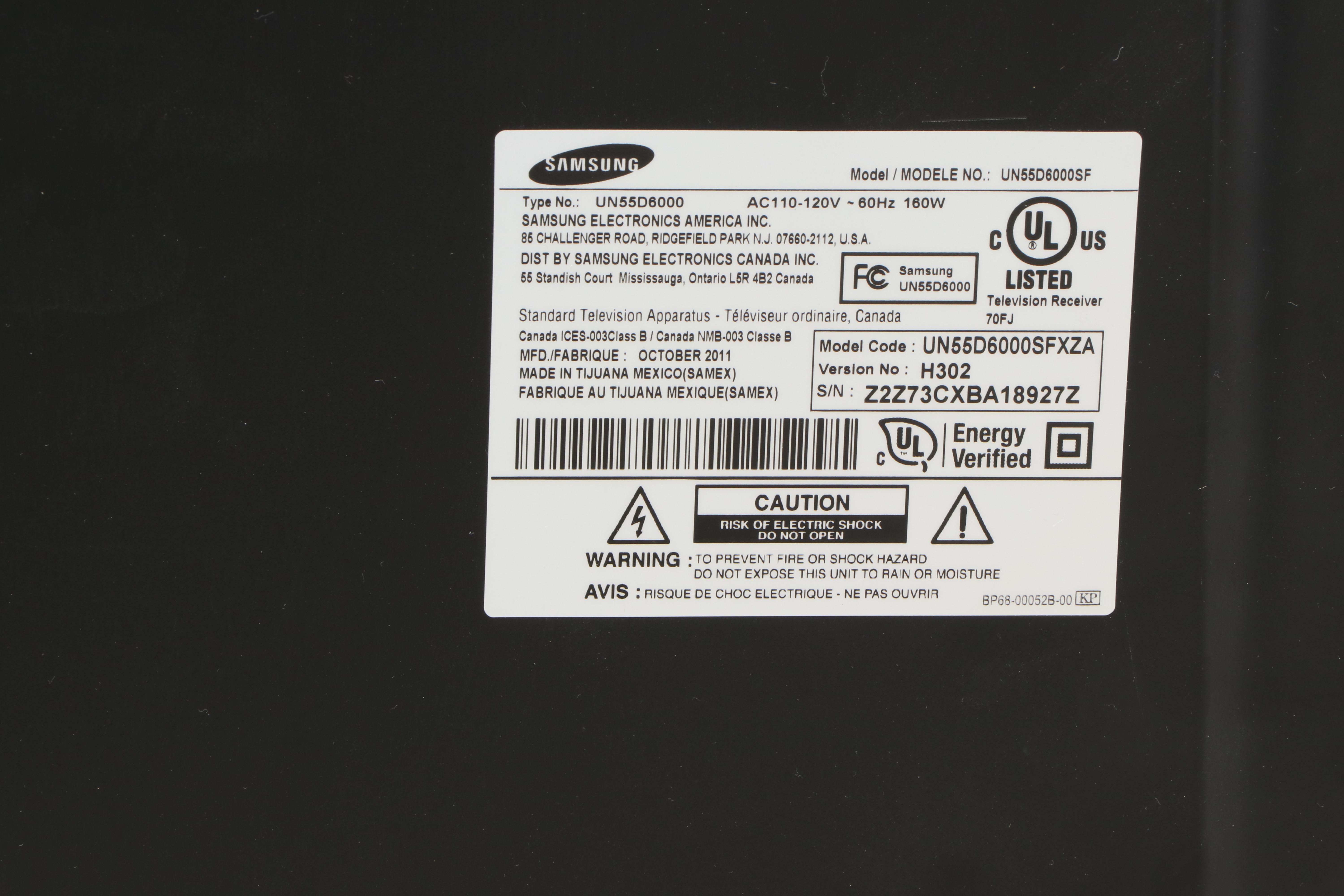 Samsung 6000 Series 55" 1080p LED Television with SRS Theater Sound