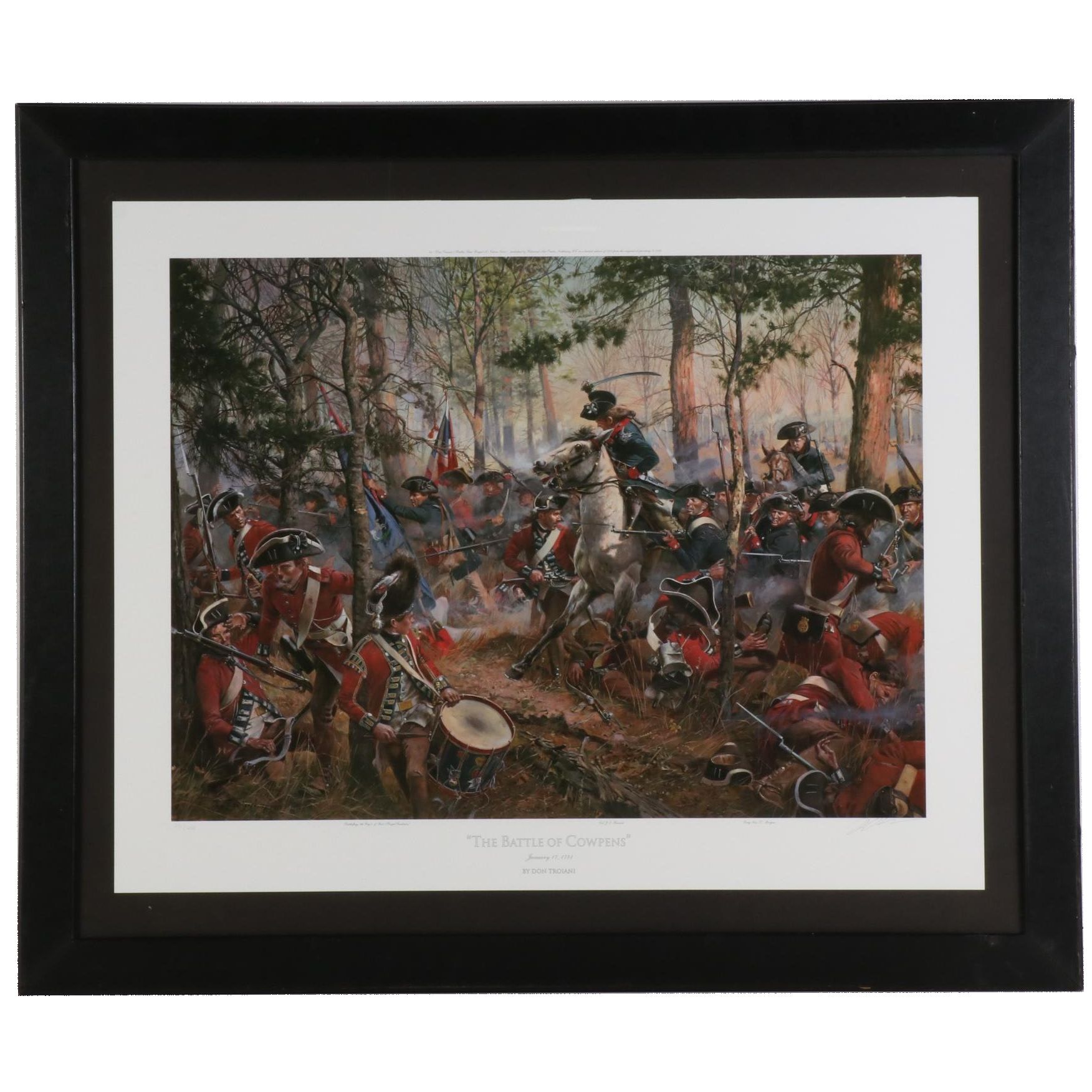 Don Troiani Offset Lithograph "The Battle of Cowpens," 1996