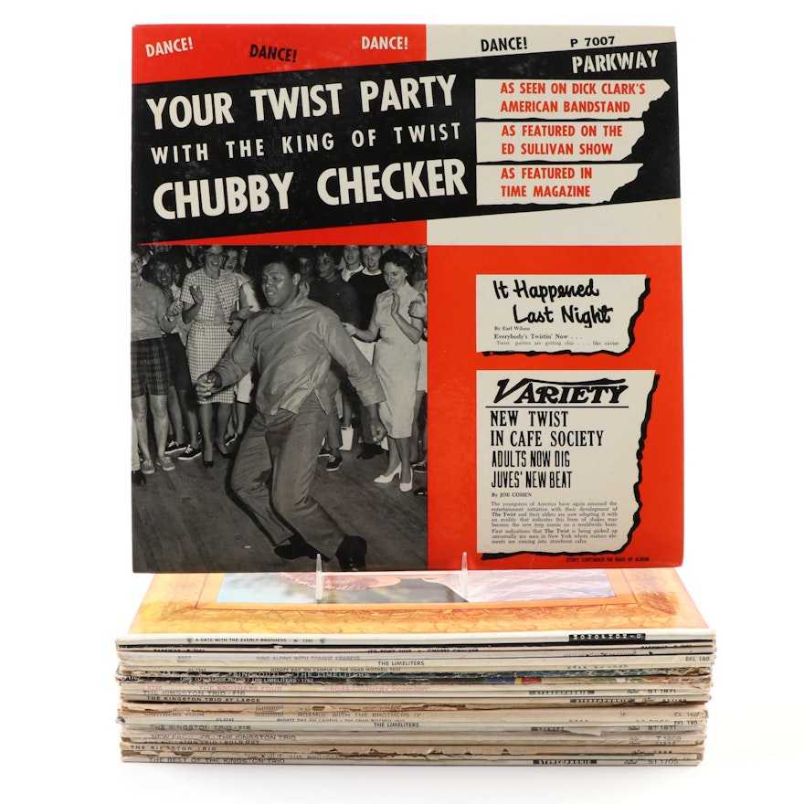 Chubby Checker, Connie Francis, The Limeliters, and Other Vinyl Records