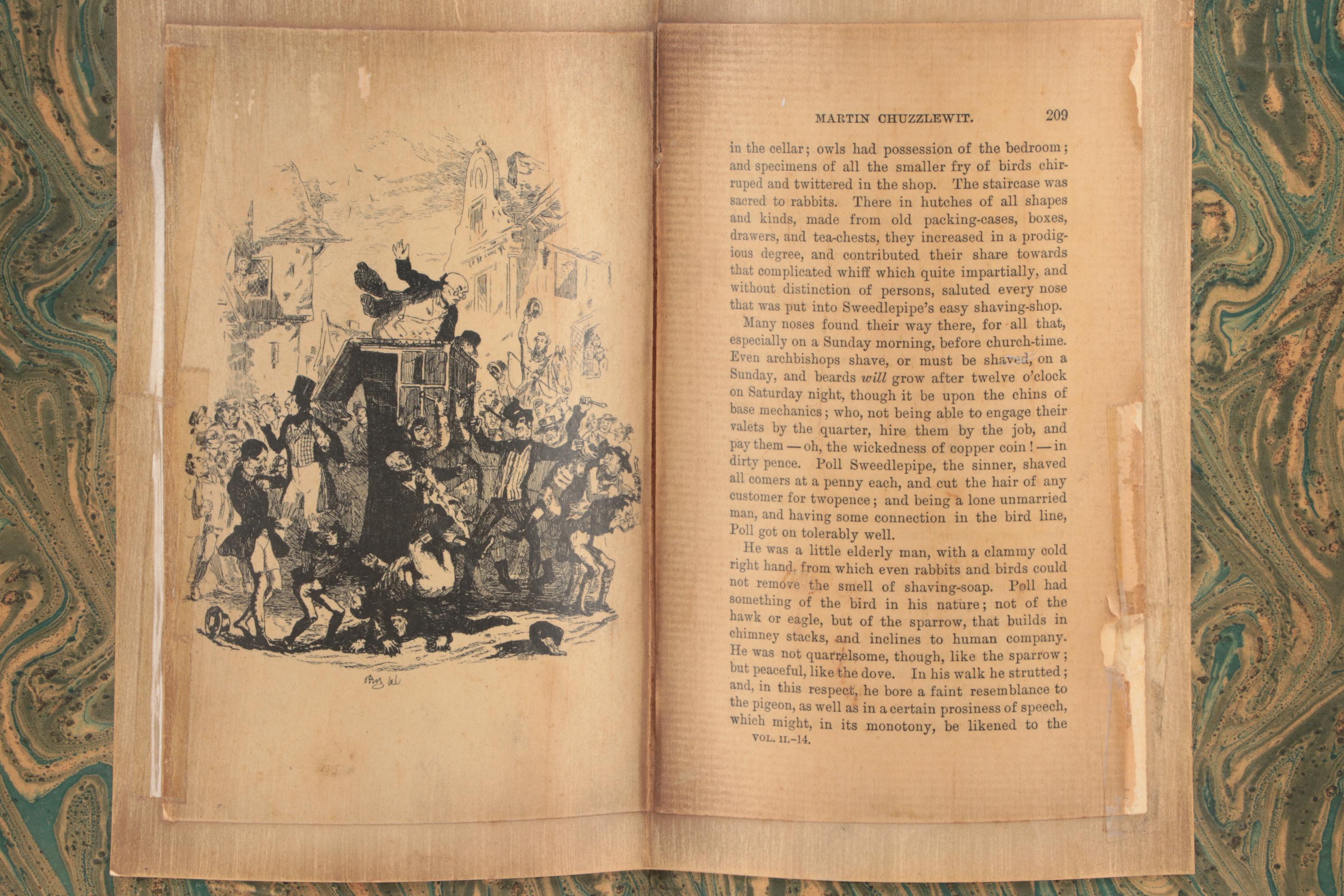 Bronze "Mythological Byrd" after O.B. Bach Figurine Table Lamp, Early/Mid 20th C