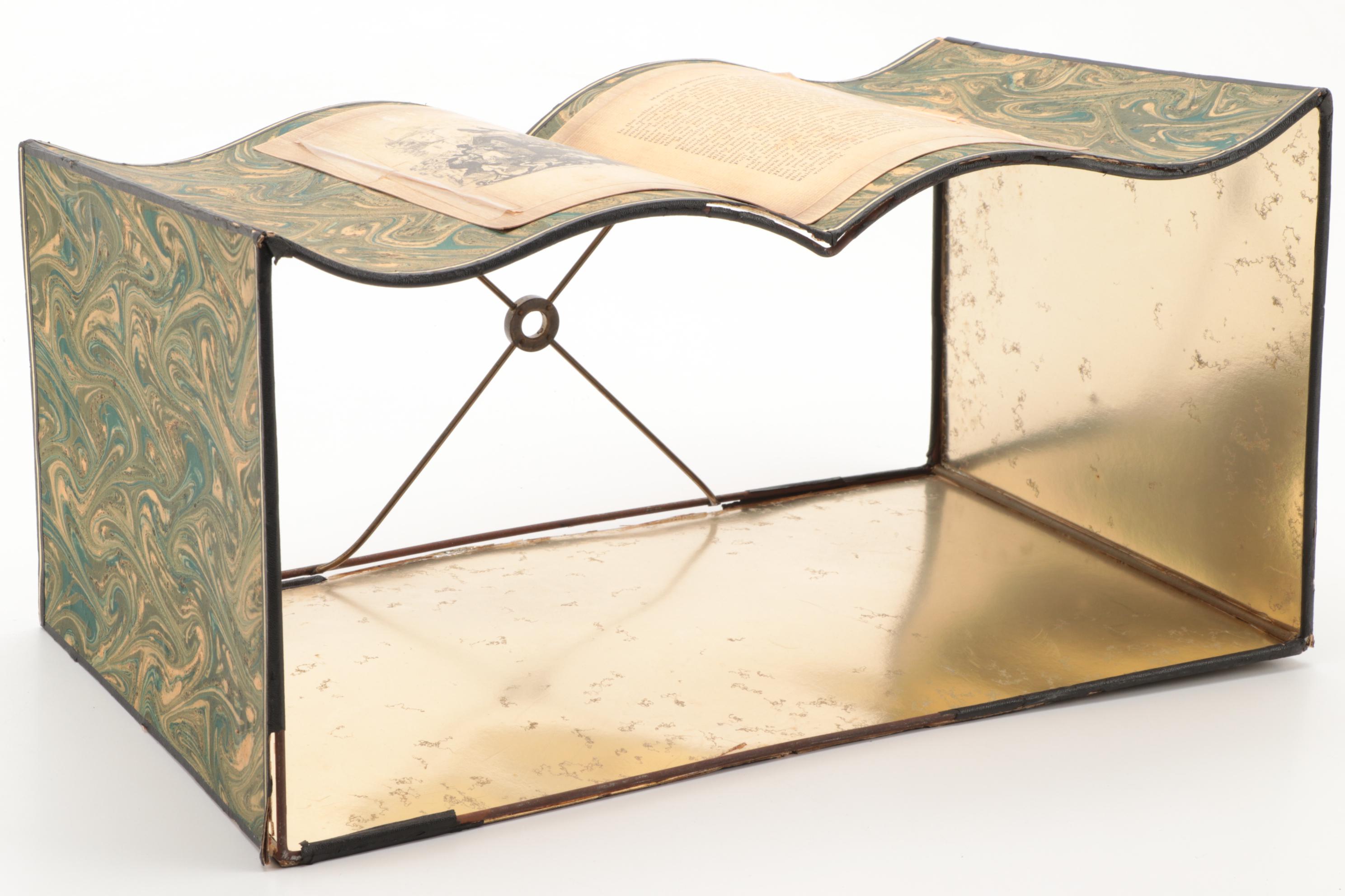 Bronze "Mythological Byrd" after O.B. Bach Figurine Table Lamp, Early/Mid 20th C