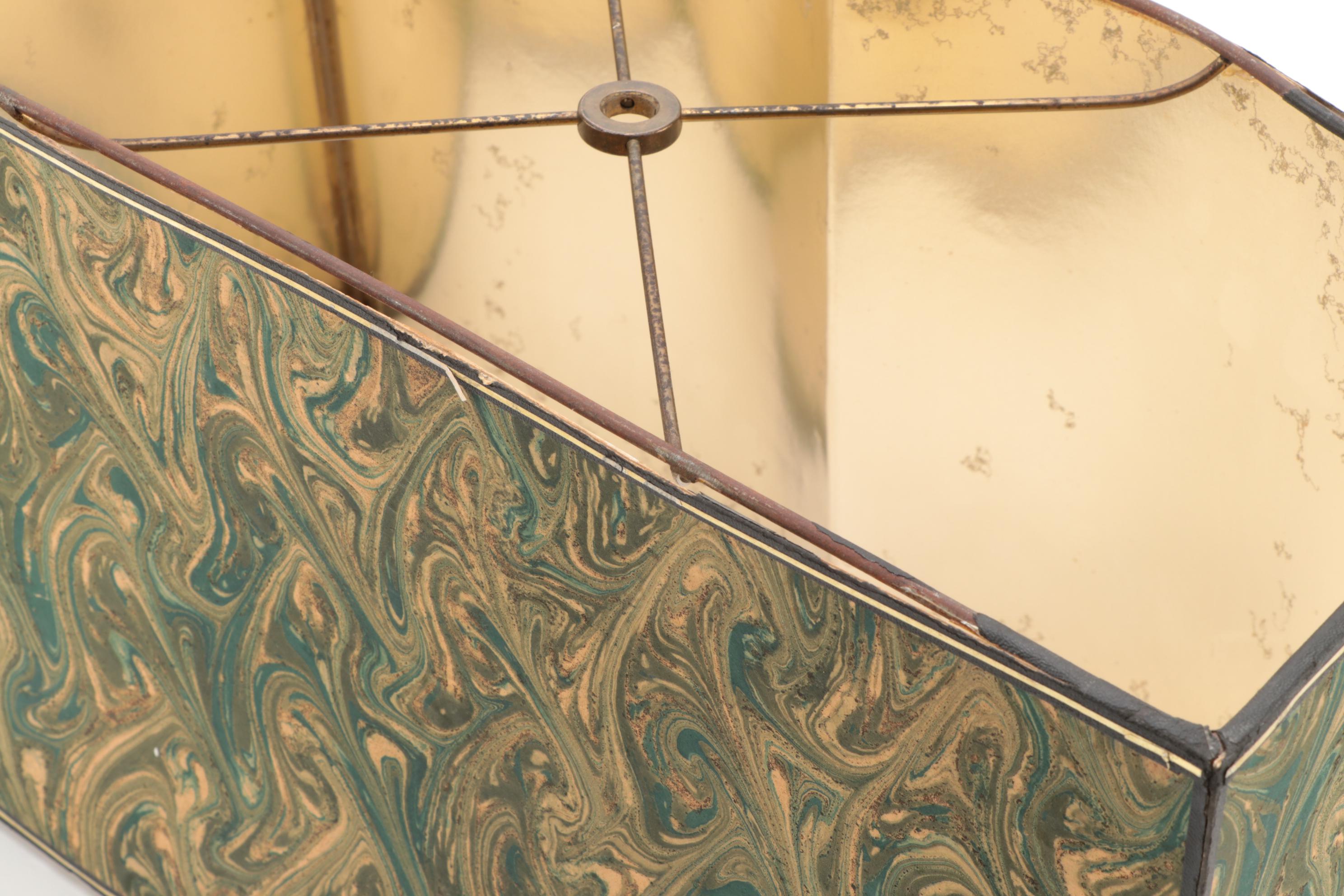 Bronze "Mythological Byrd" after O.B. Bach Figurine Table Lamp, Early/Mid 20th C