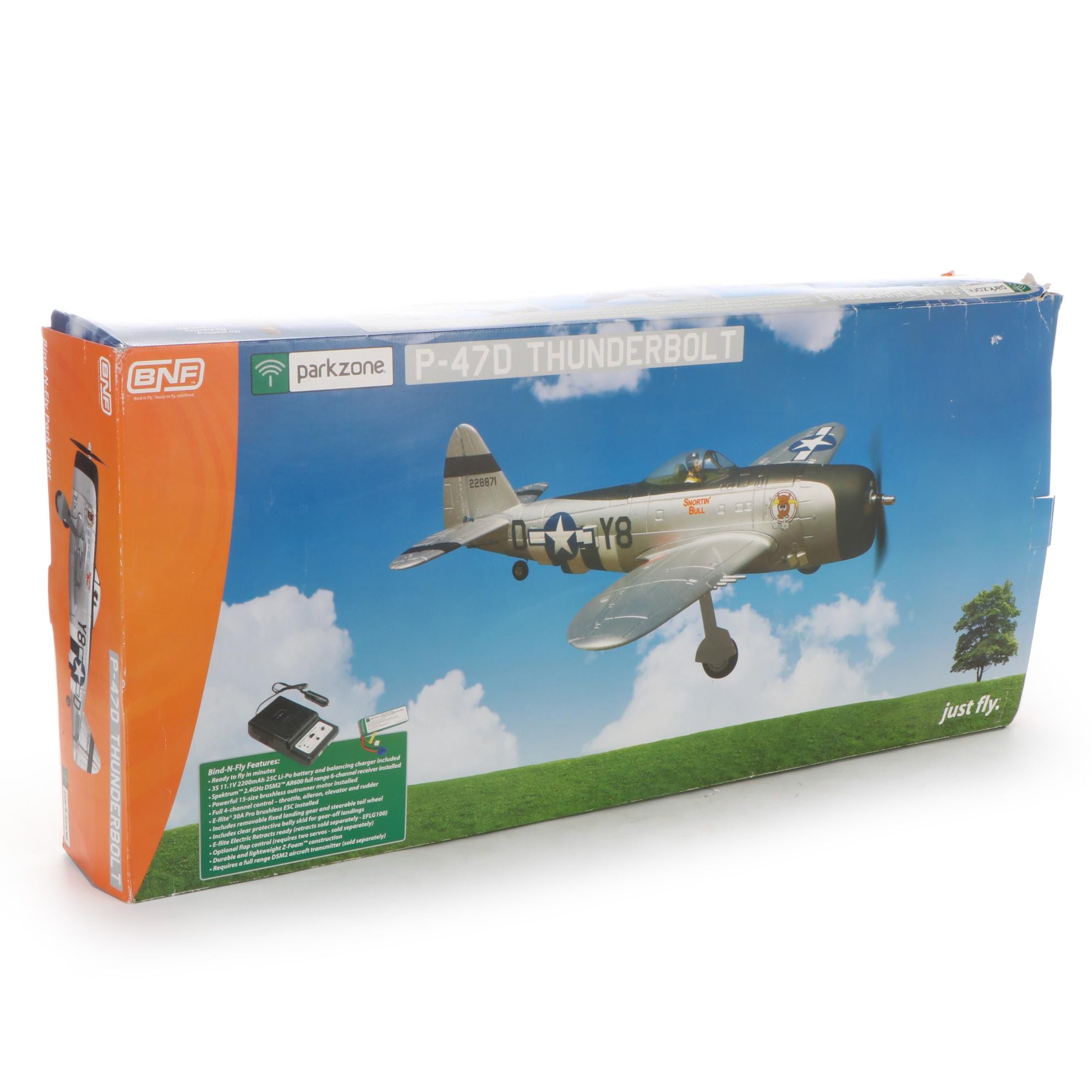 BNF Parkzone U.S. P-47D Thunderbolt Remote Control Model Airplane Kit
