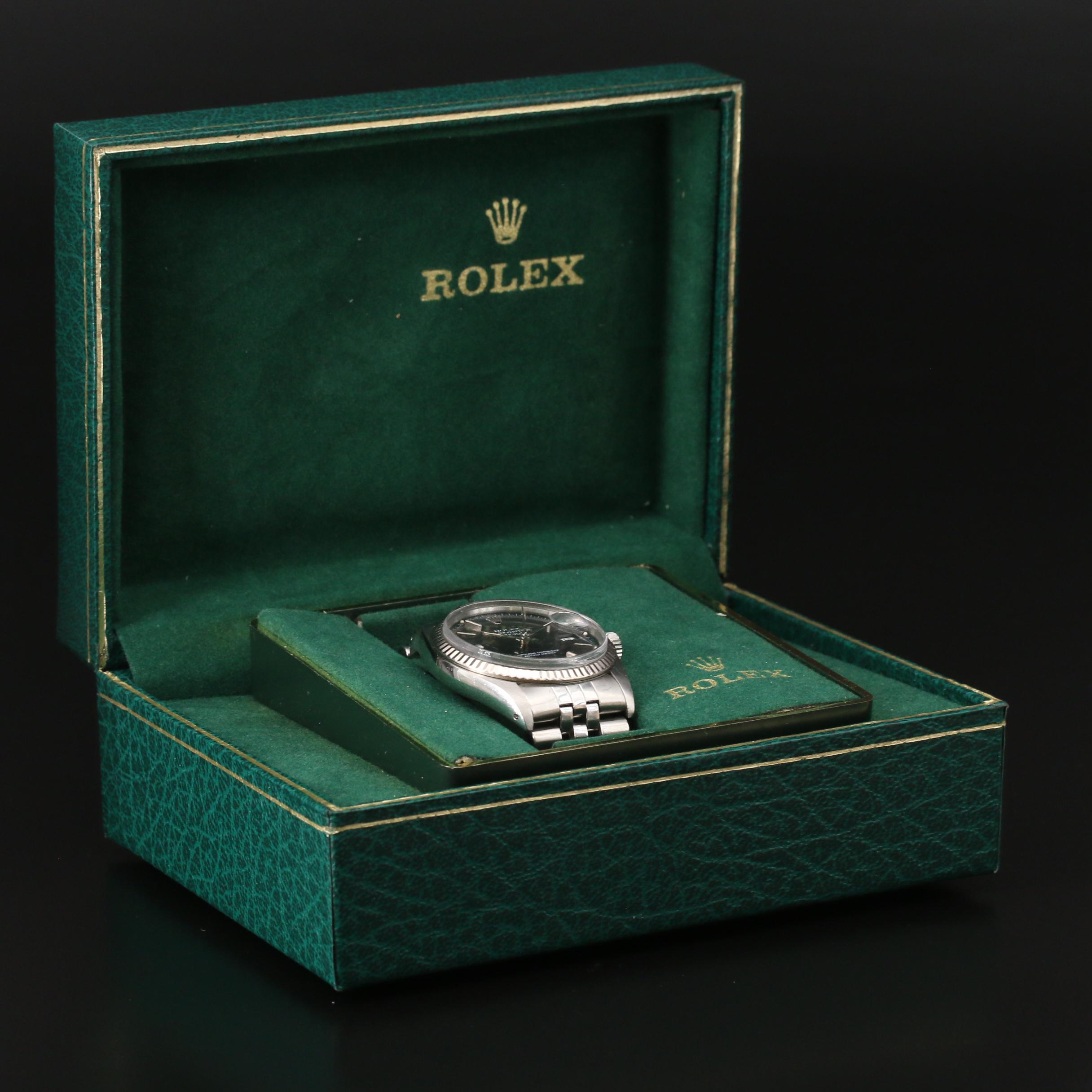 1985 Rolex Datejust 18K Gold Automatic Watch