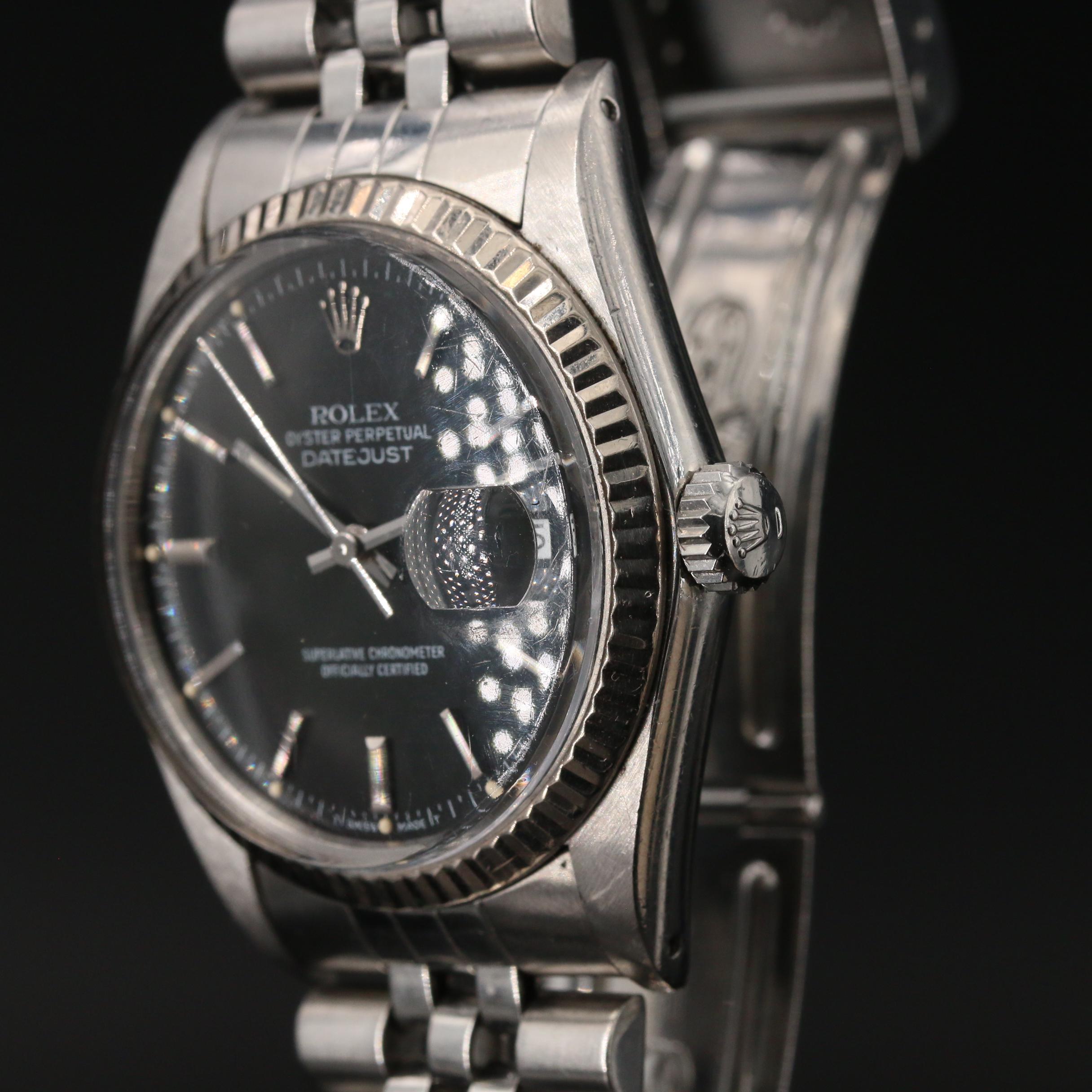 1985 Rolex Datejust 18K Gold Automatic Watch