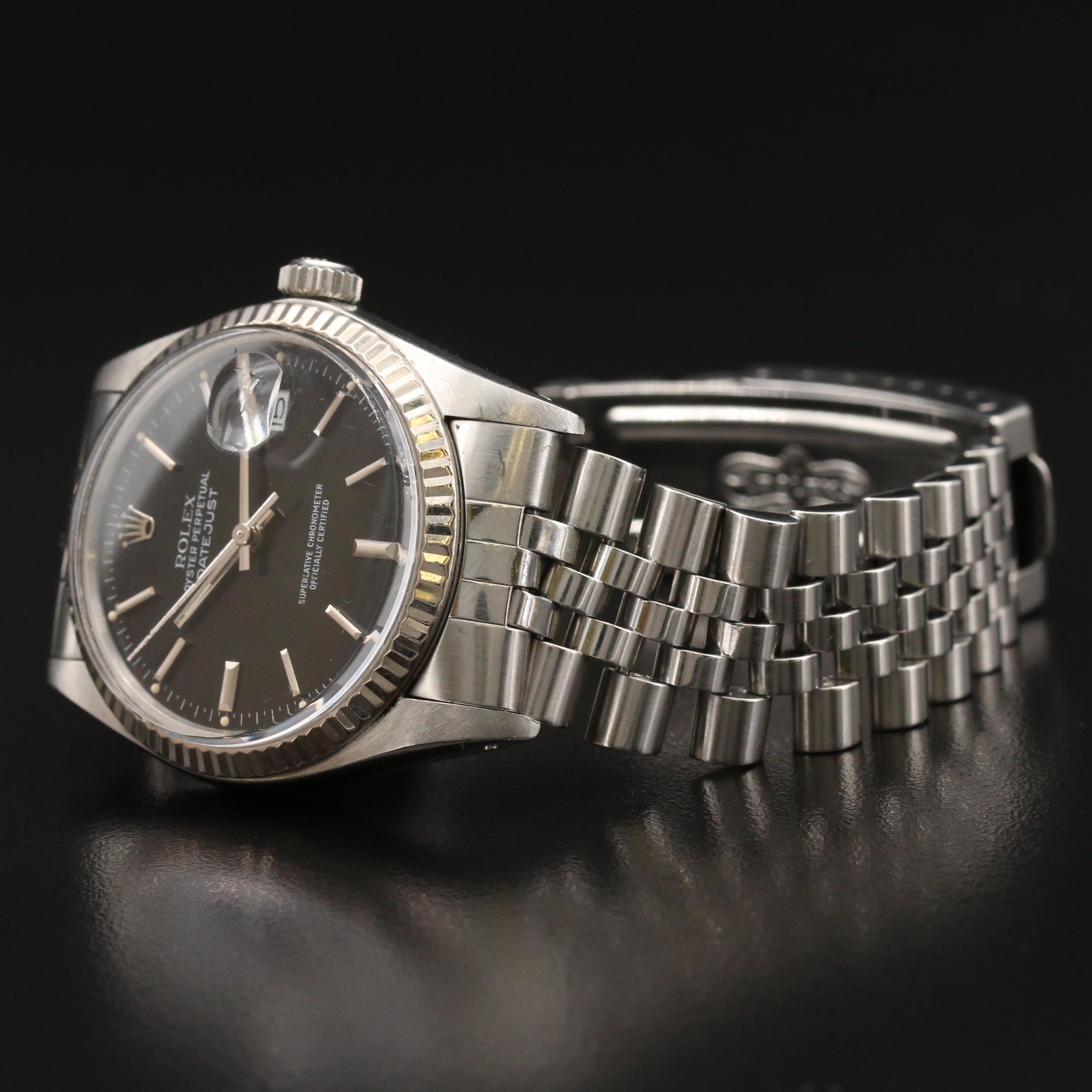 1985 Rolex Datejust 18K Gold Automatic Watch