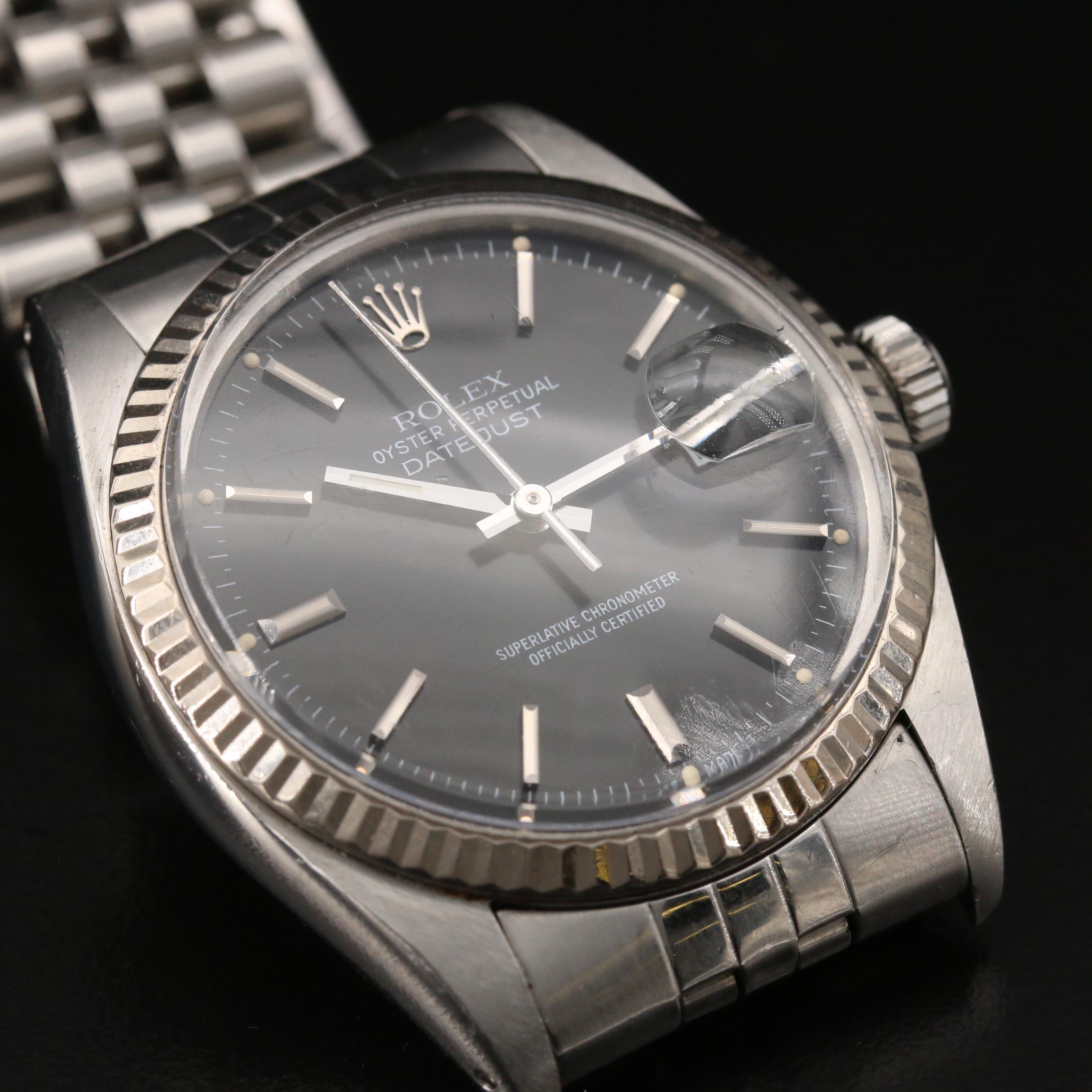 1985 Rolex Datejust 18K Gold Automatic Watch