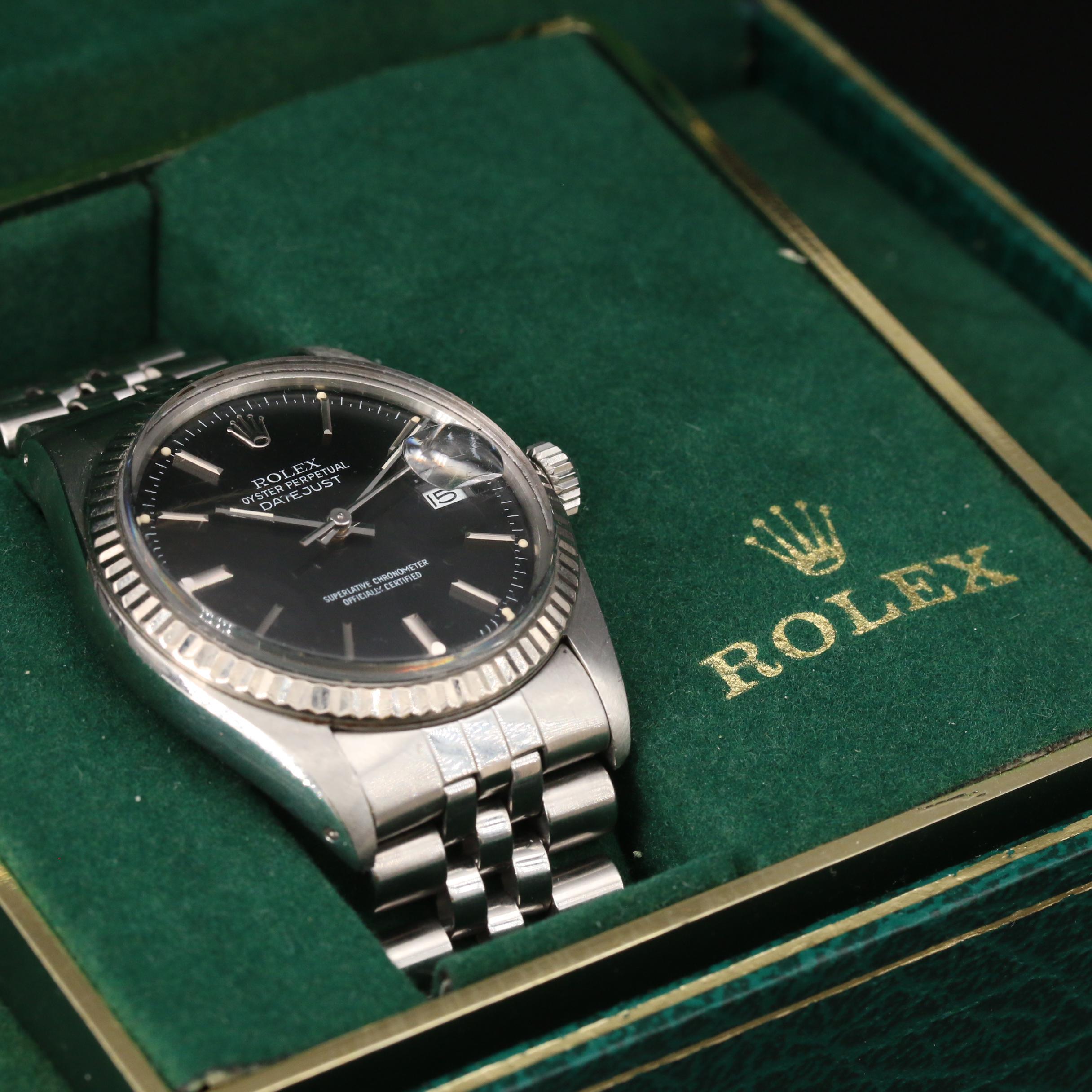 1985 Rolex Datejust 18K Gold Automatic Watch